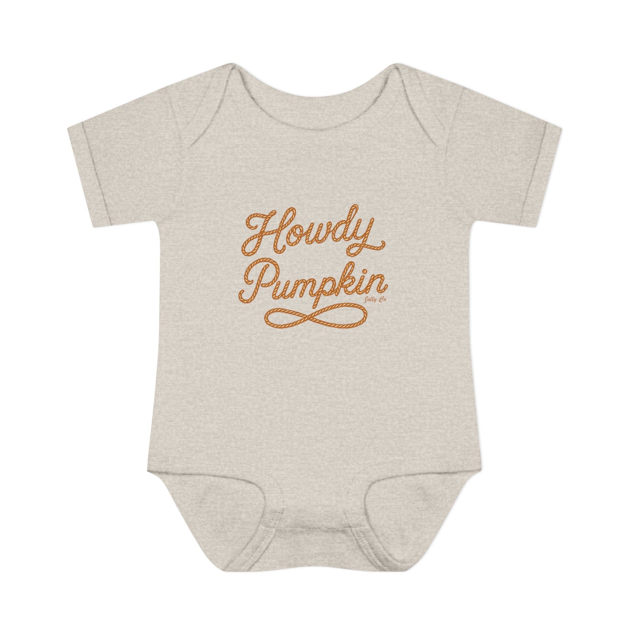 Howdy Pumpkin Baby Short Sleeve Onesie