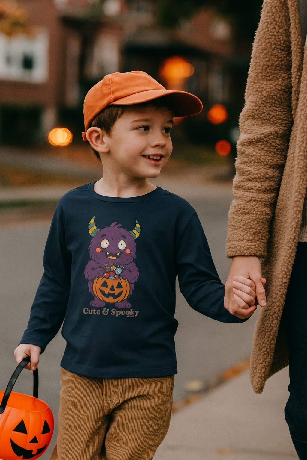 Cute & Spooky Monster Toddler Long Sleeve Tee