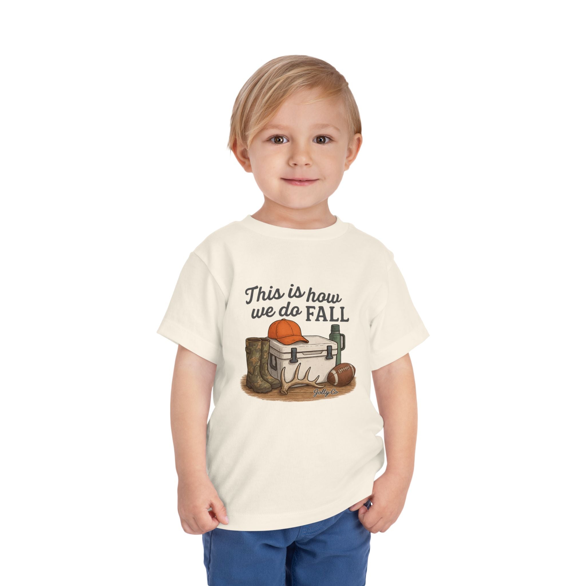This is how we do Fall Toddler Short Sleeve Tee