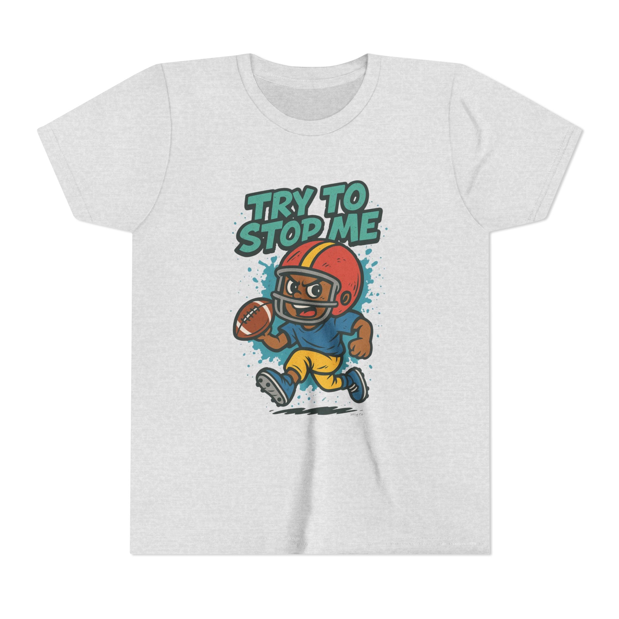 Try to Stop Me, Kids Football Short Sleeve Tee