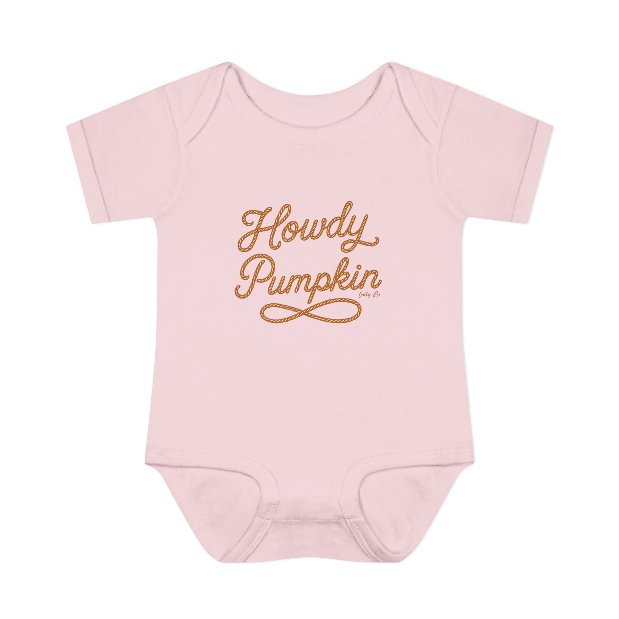 Howdy Pumpkin Baby Short Sleeve Onesie