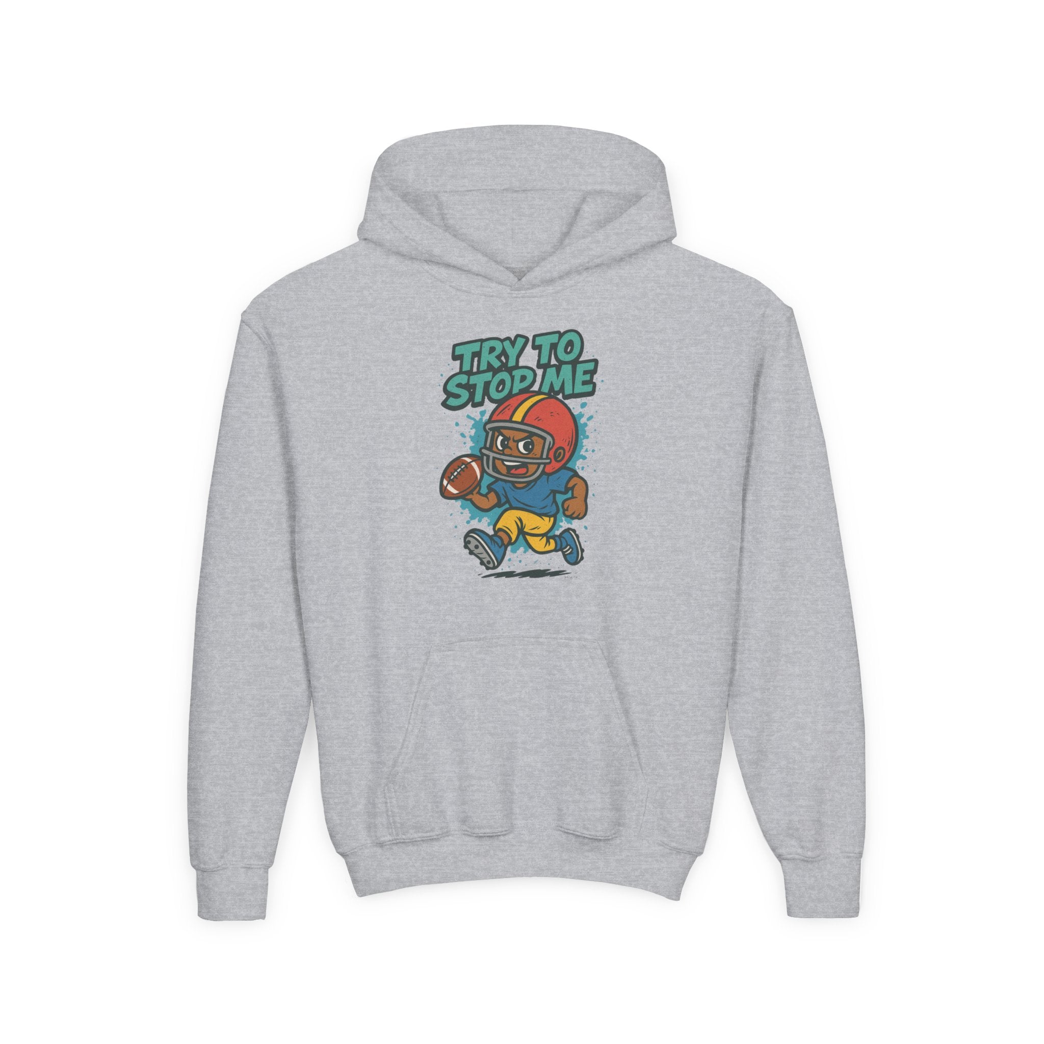 Try to Stop Me Kids Football Hoodie