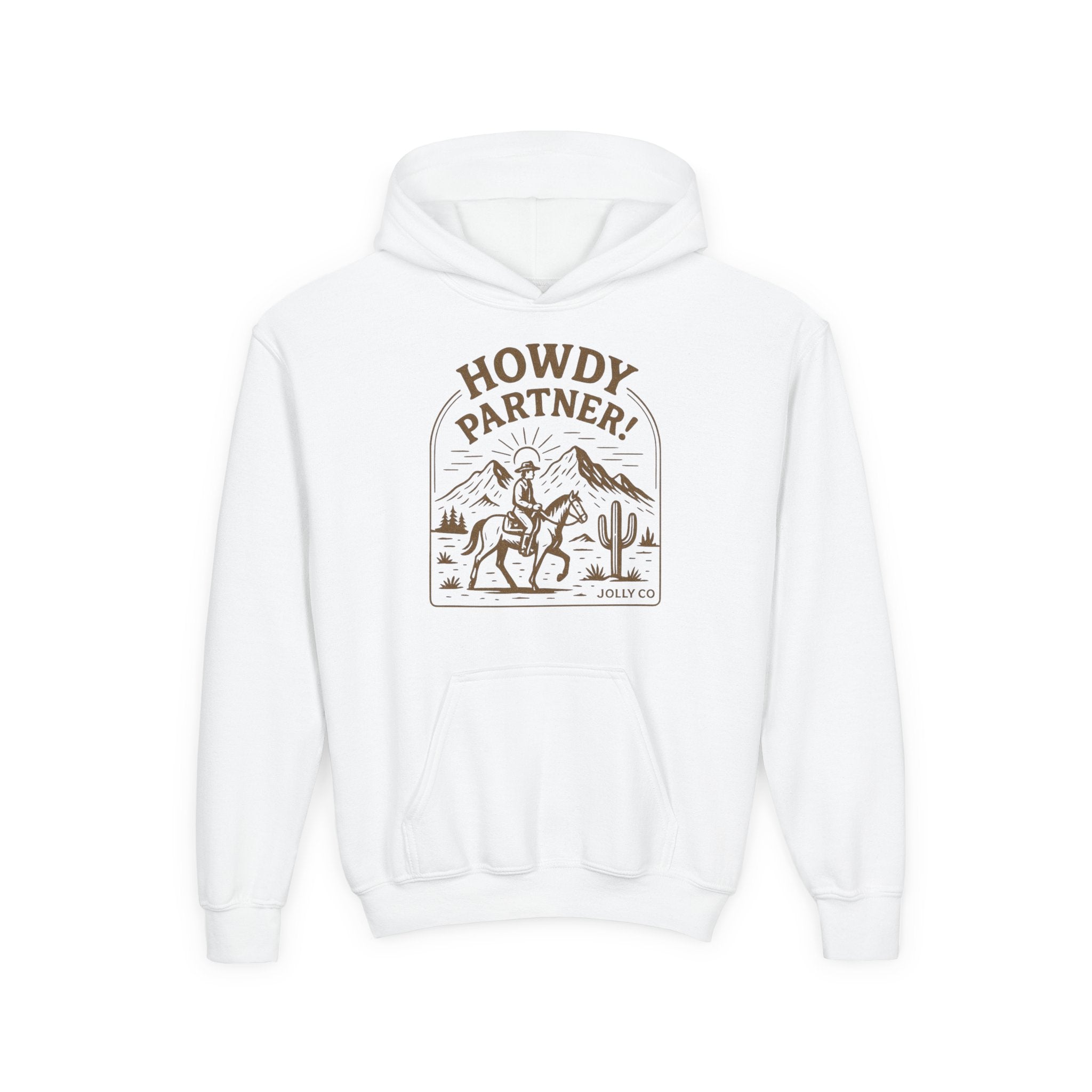 Howdy Partner! Western Style Kids Hoodie