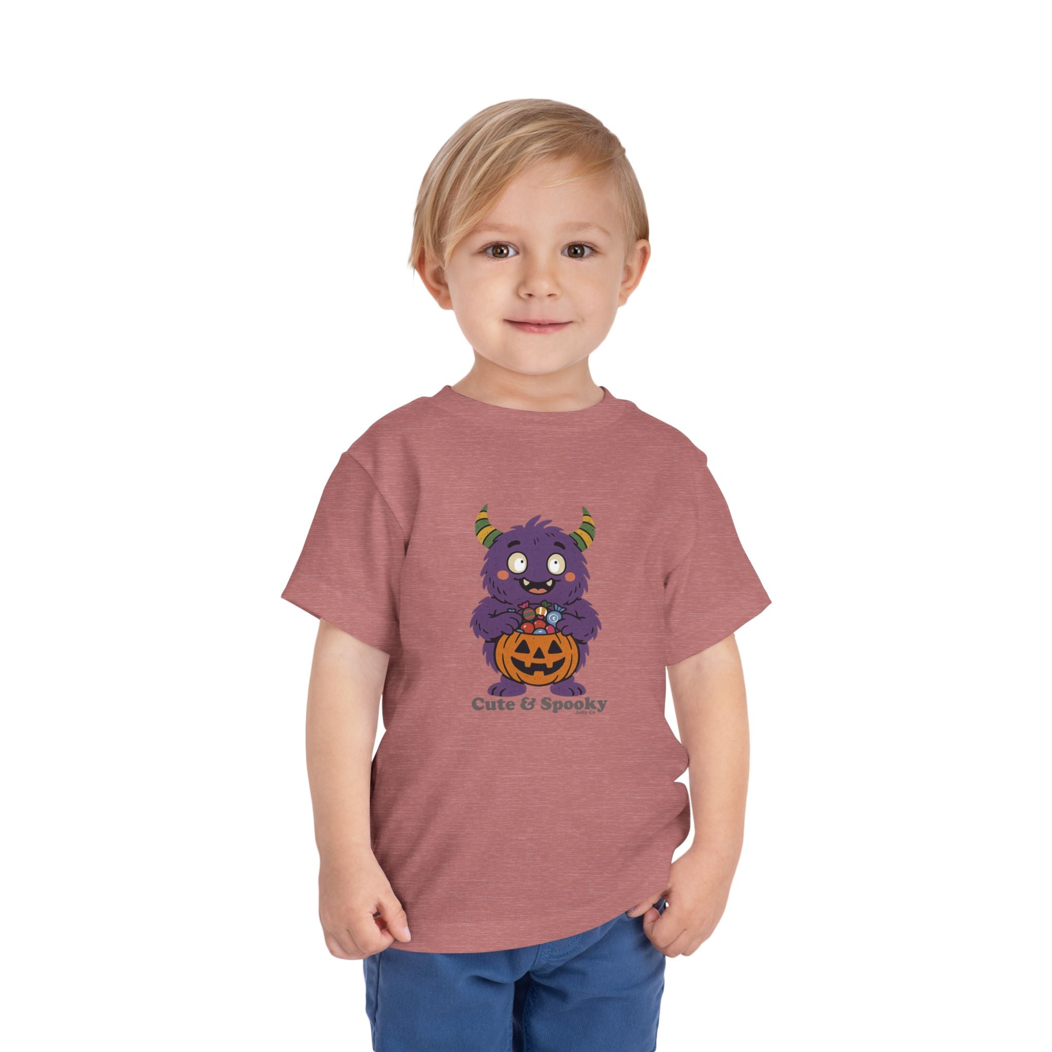 Cute & Spooky Monster Short Sleeve Toddler Tee