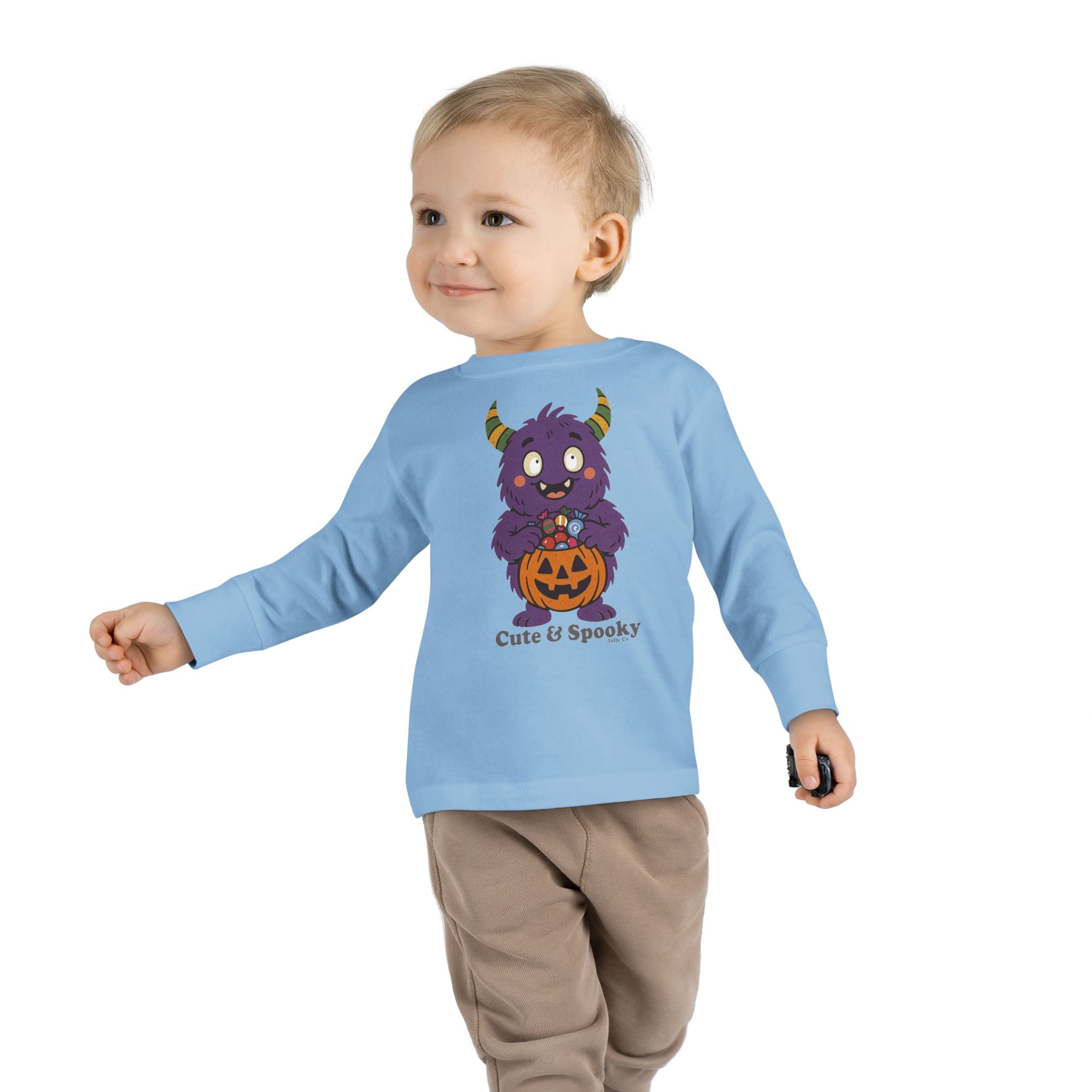 Cute & Spooky Monster Toddler Long Sleeve Tee