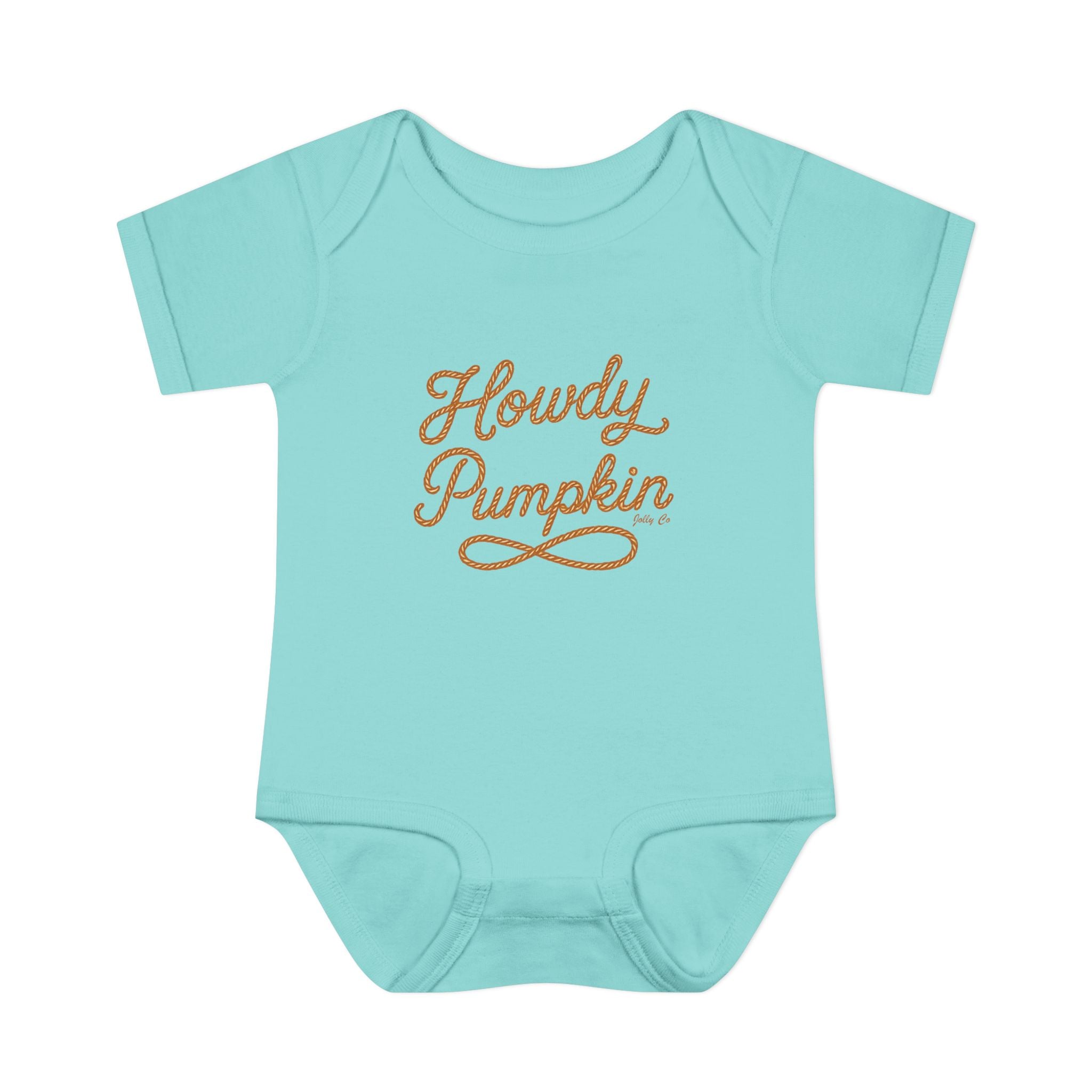 Howdy Pumpkin Baby Short Sleeve Onesie
