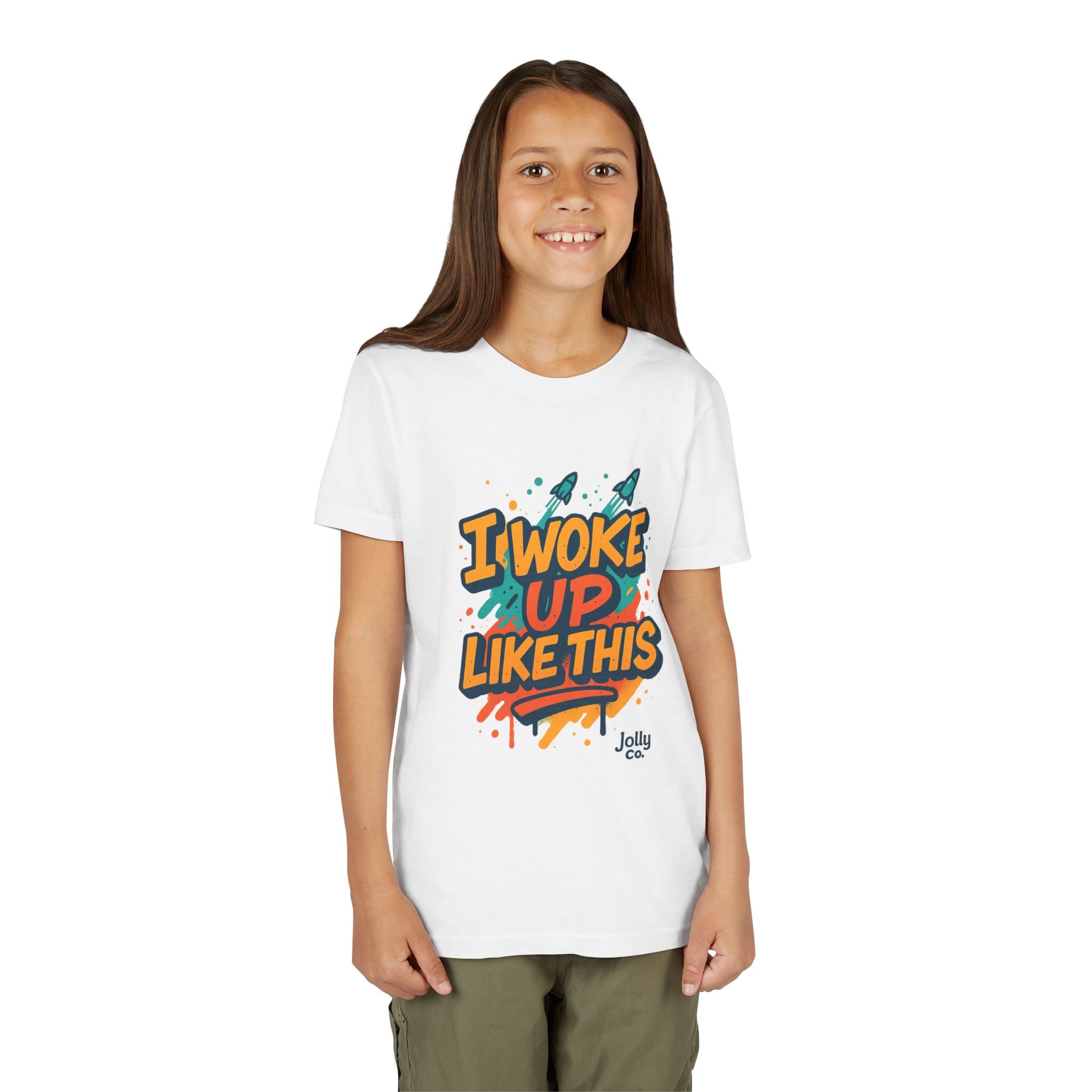 I Woke Up Like This Kids Short Sleeve Tee