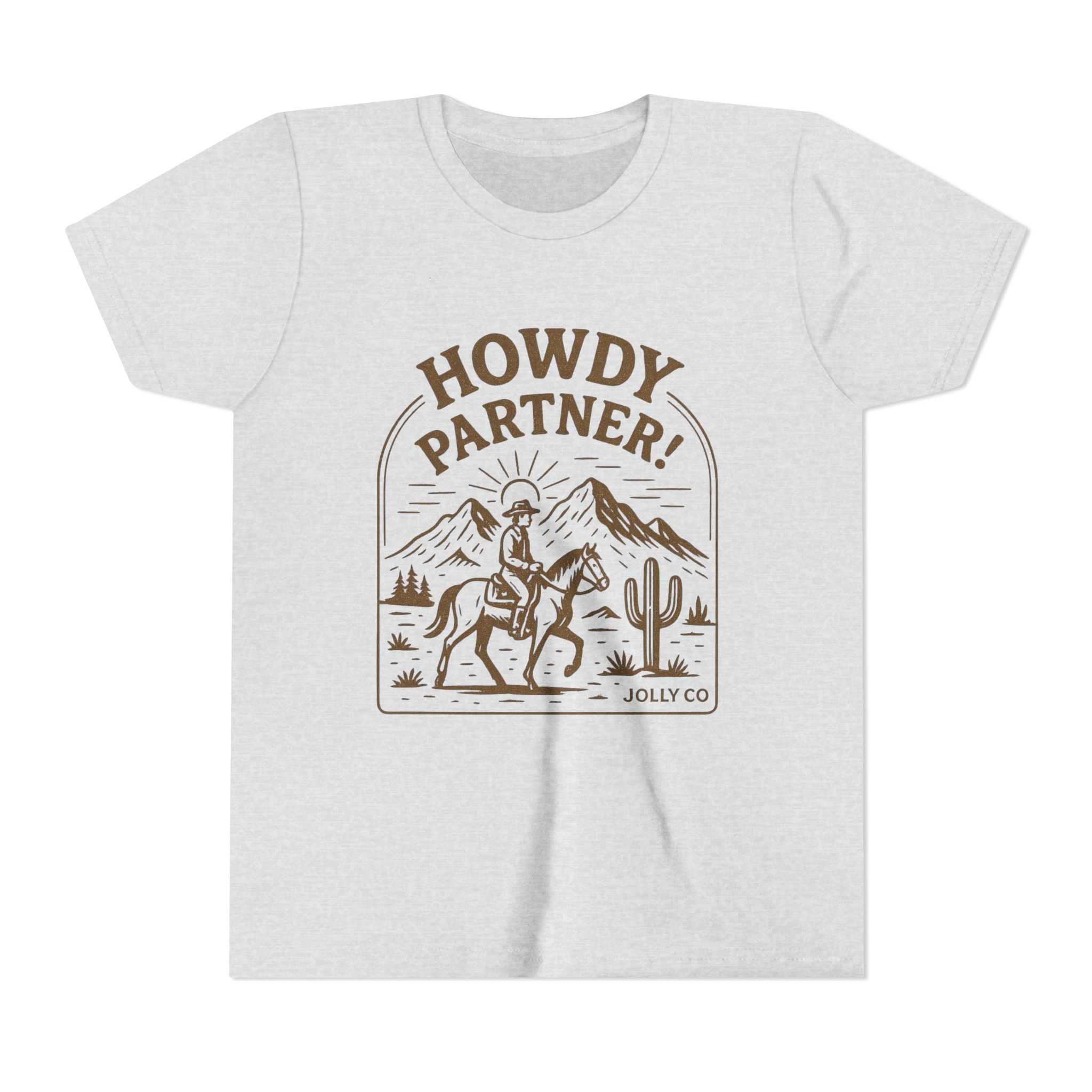 Howdy Partner! Western Style Kids Tee