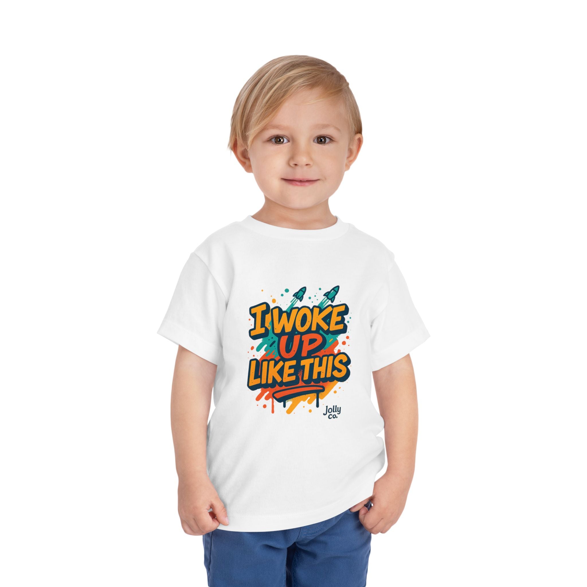 I Woke Up Like This Toddler Short Sleeve Tee