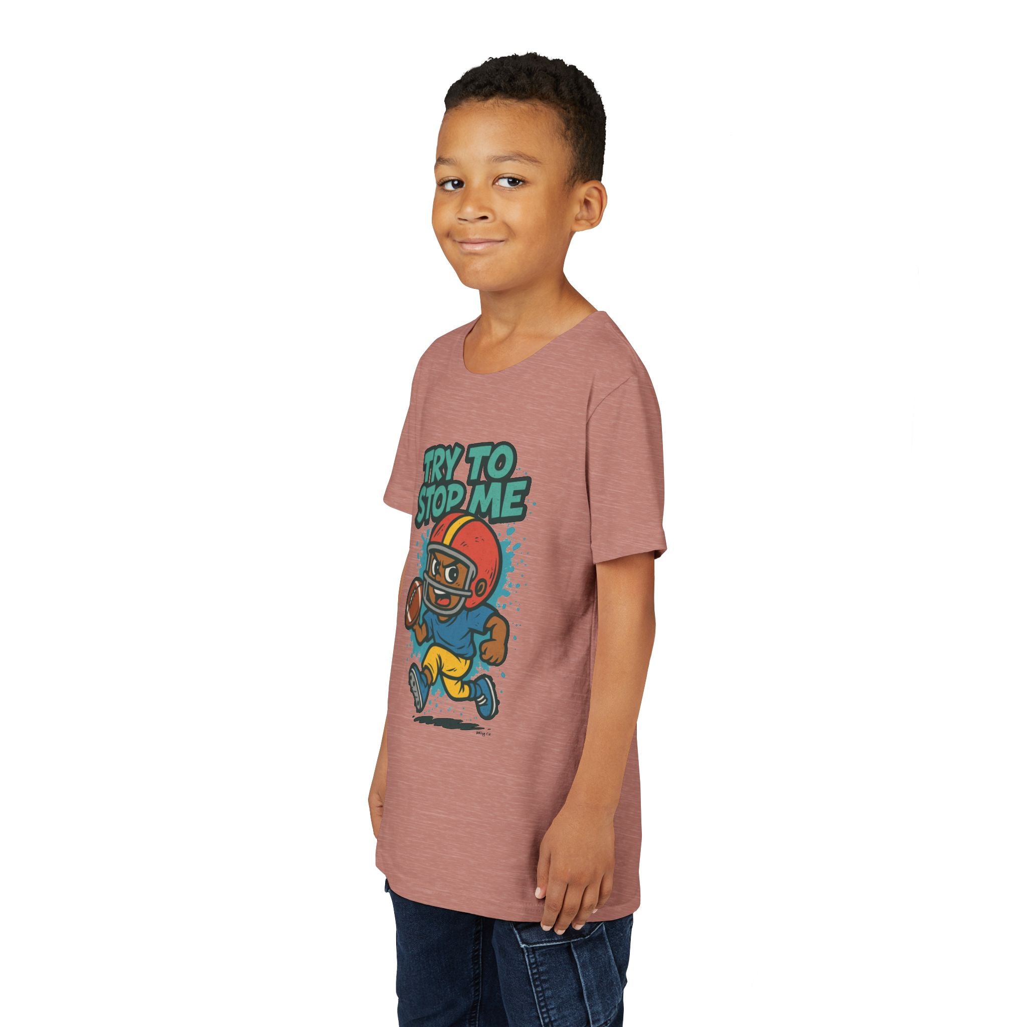 Try to Stop Me, Kids Football Short Sleeve Tee