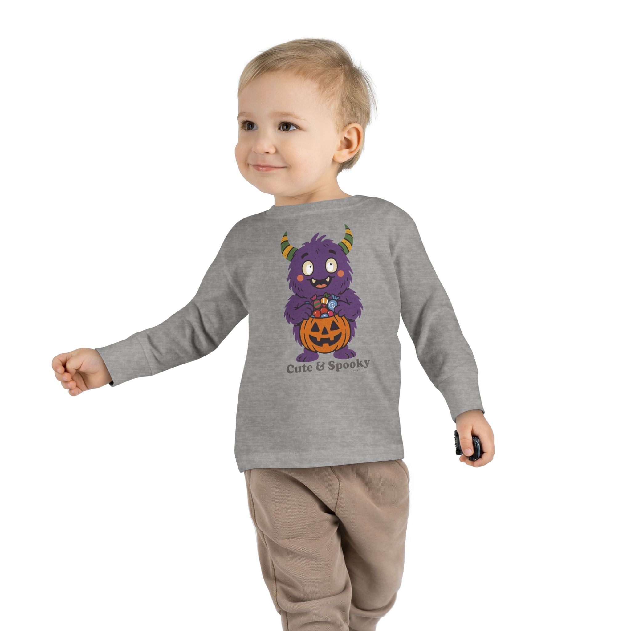 Cute & Spooky Monster Toddler Long Sleeve Tee