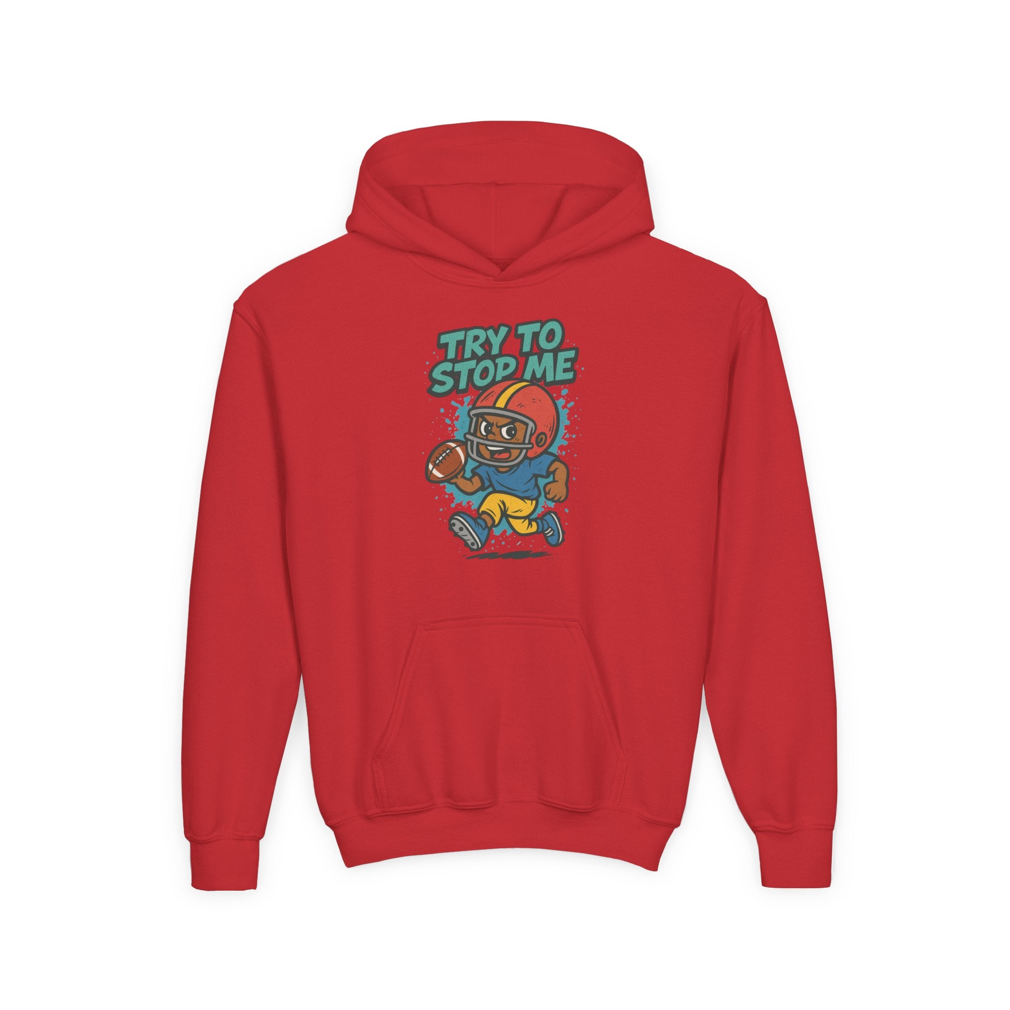 Try to Stop Me Kids Football Hoodie