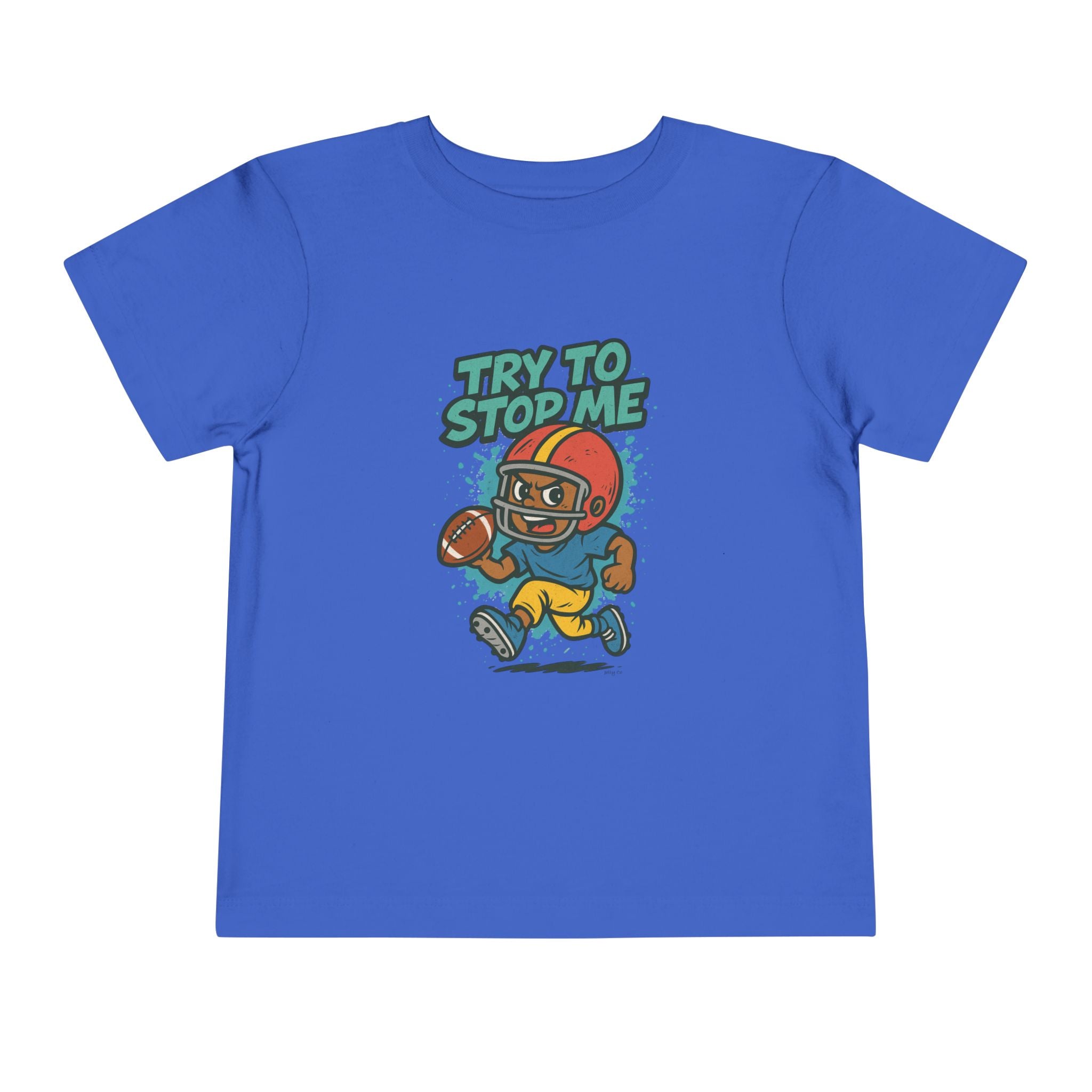 Try to Stop Me, Toddler Football Short Sleeve Tee