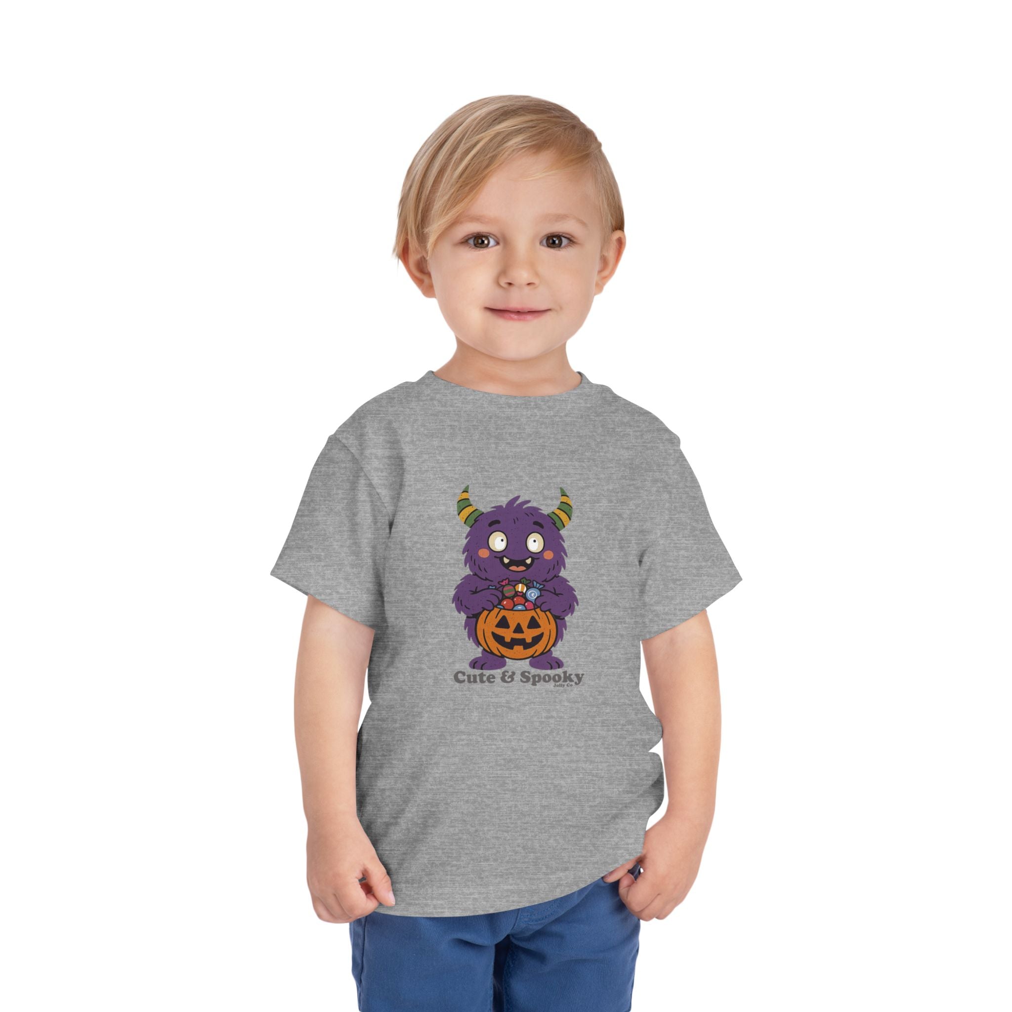 Cute & Spooky Monster Short Sleeve Toddler Tee