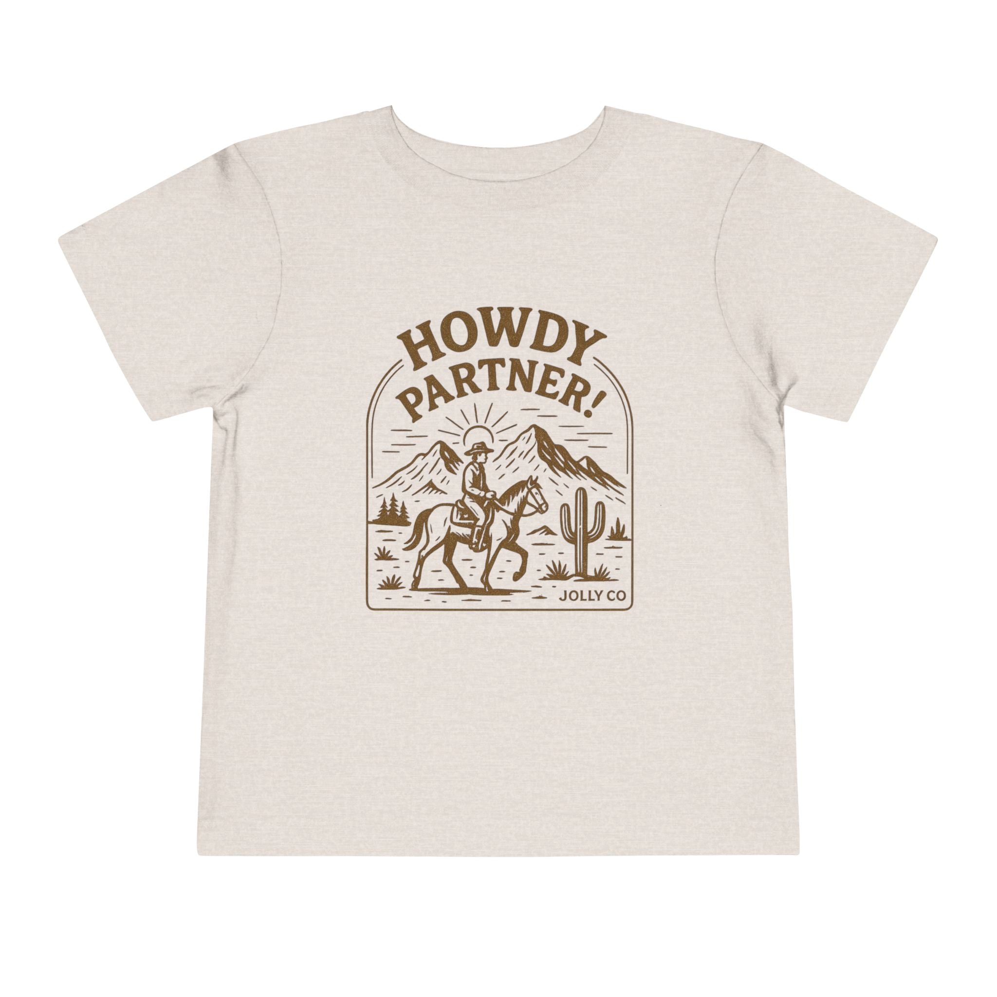 Howdy Partner! Western Style Toddler Short Sleeve Tee