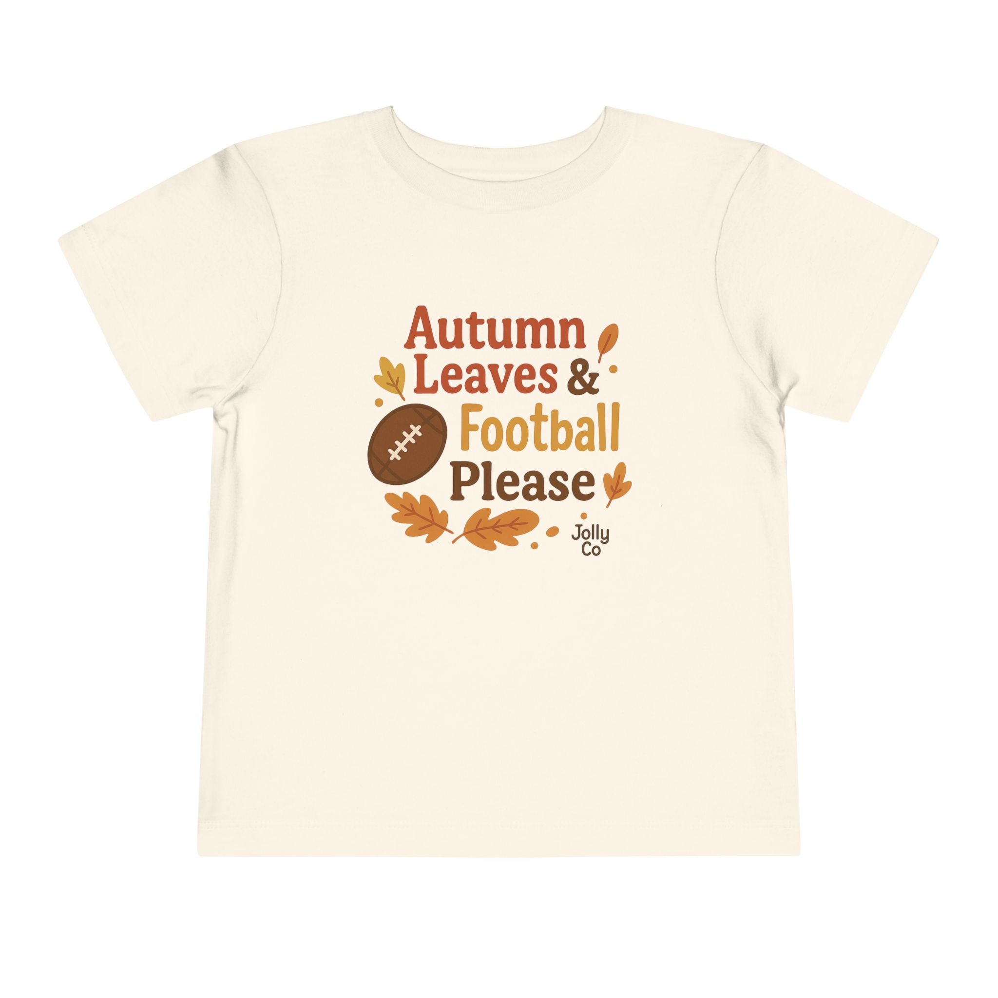 Autumn Leaves & Football Toddler Tee