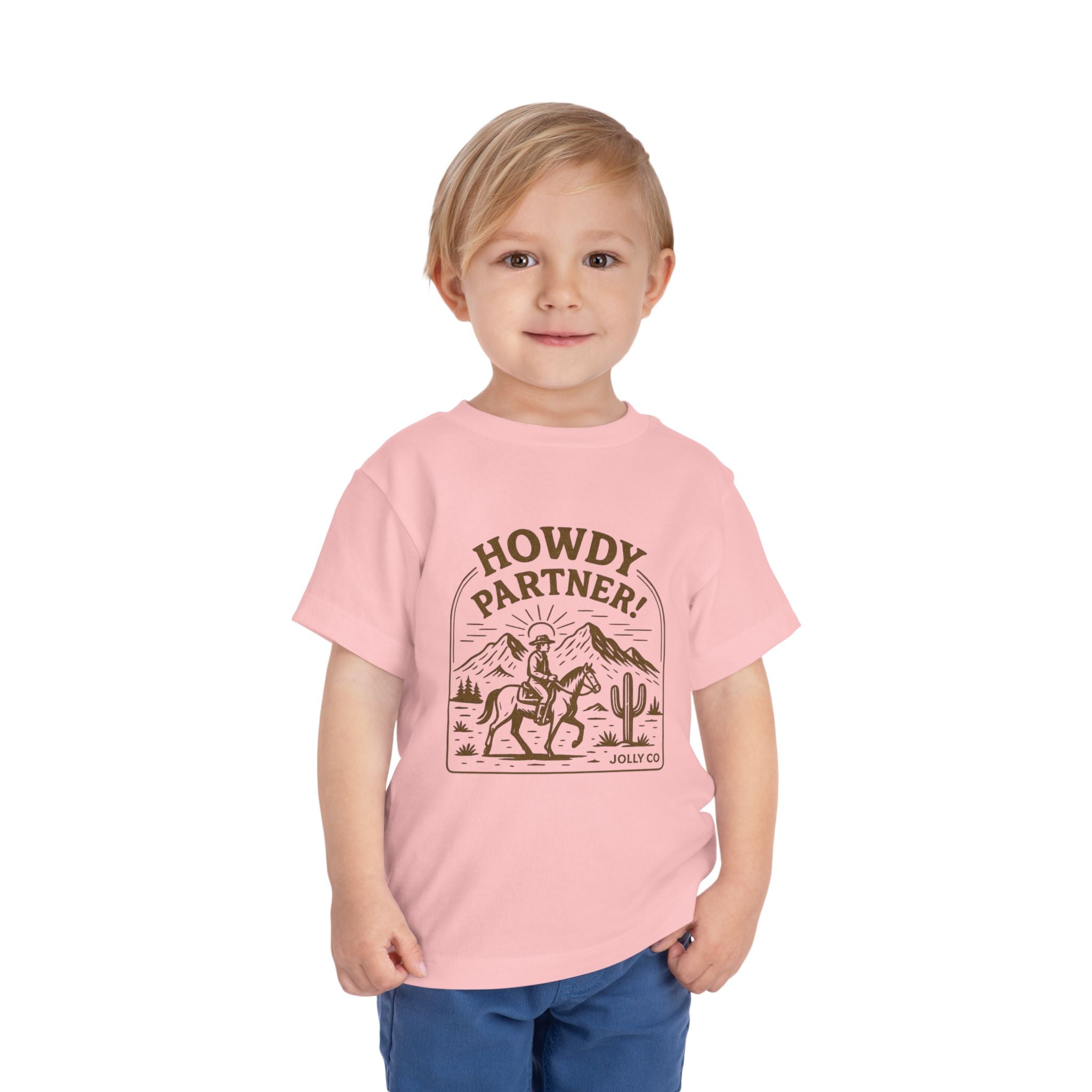 Howdy Partner! Western Style Toddler Short Sleeve Tee