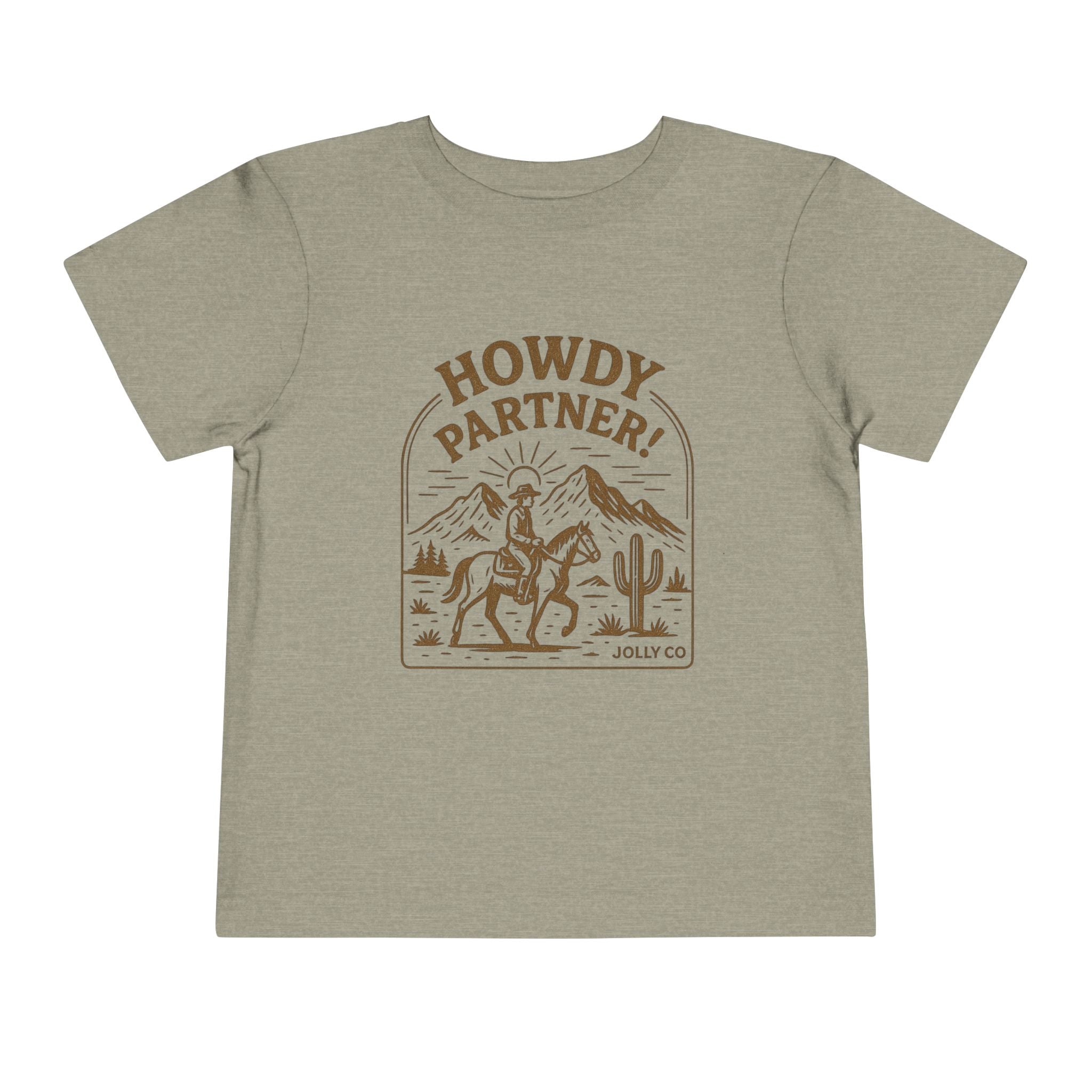 Howdy Partner! Western Style Toddler Short Sleeve Tee
