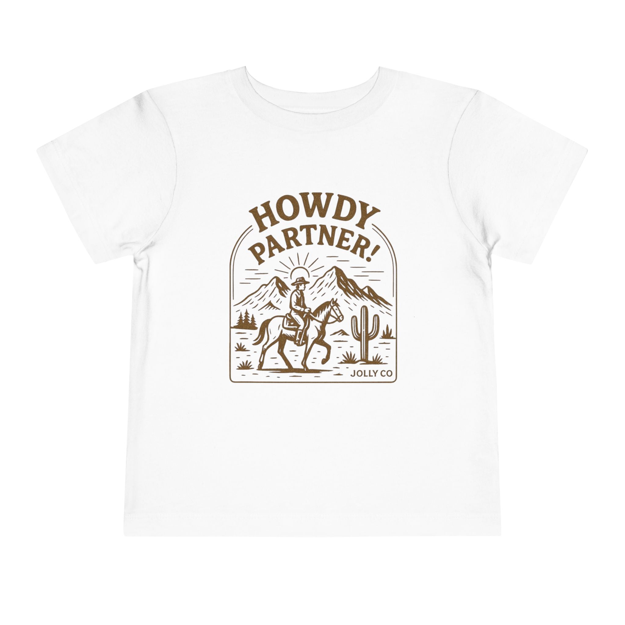 Howdy Partner! Western Style Toddler Short Sleeve Tee