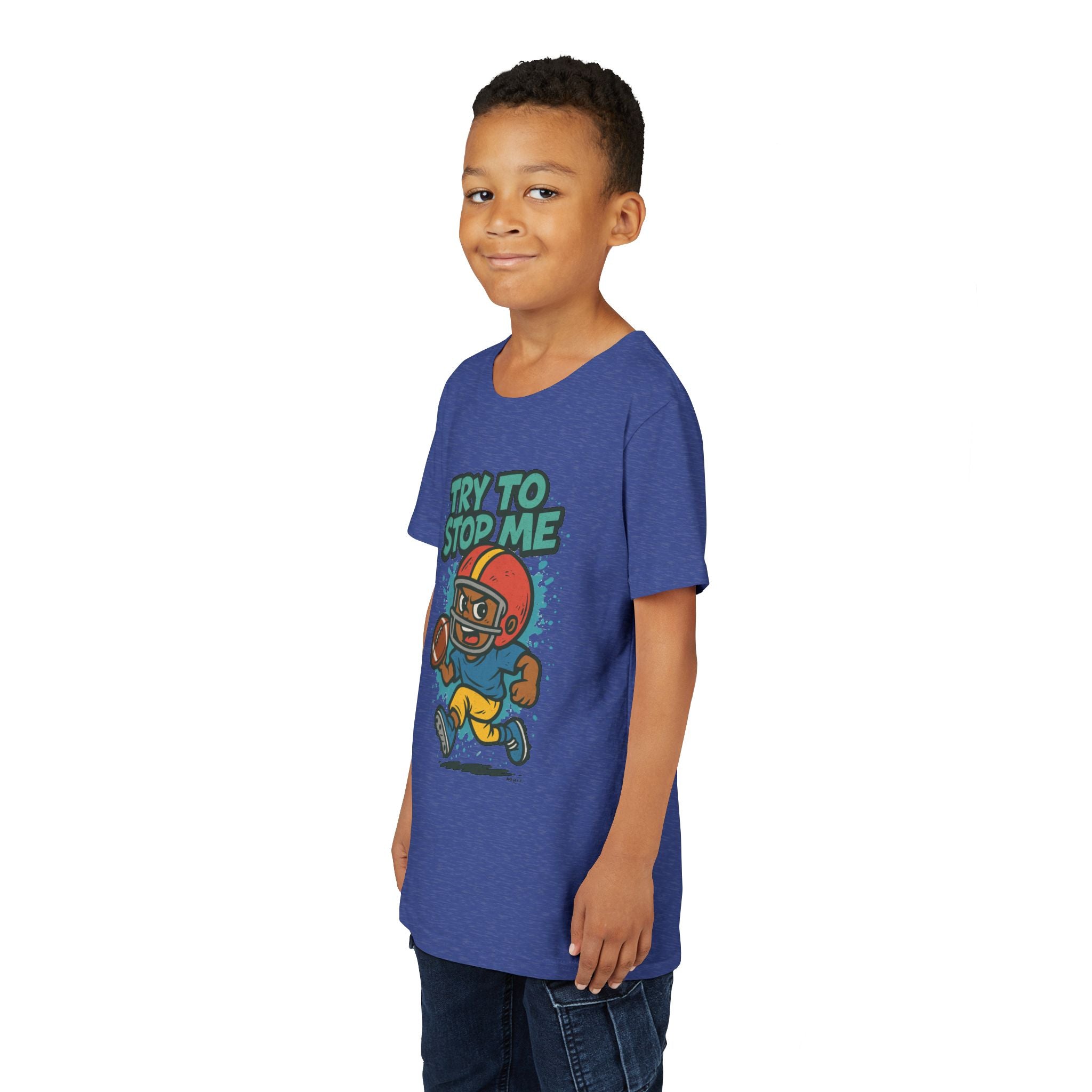 Try to Stop Me, Kids Football Short Sleeve Tee