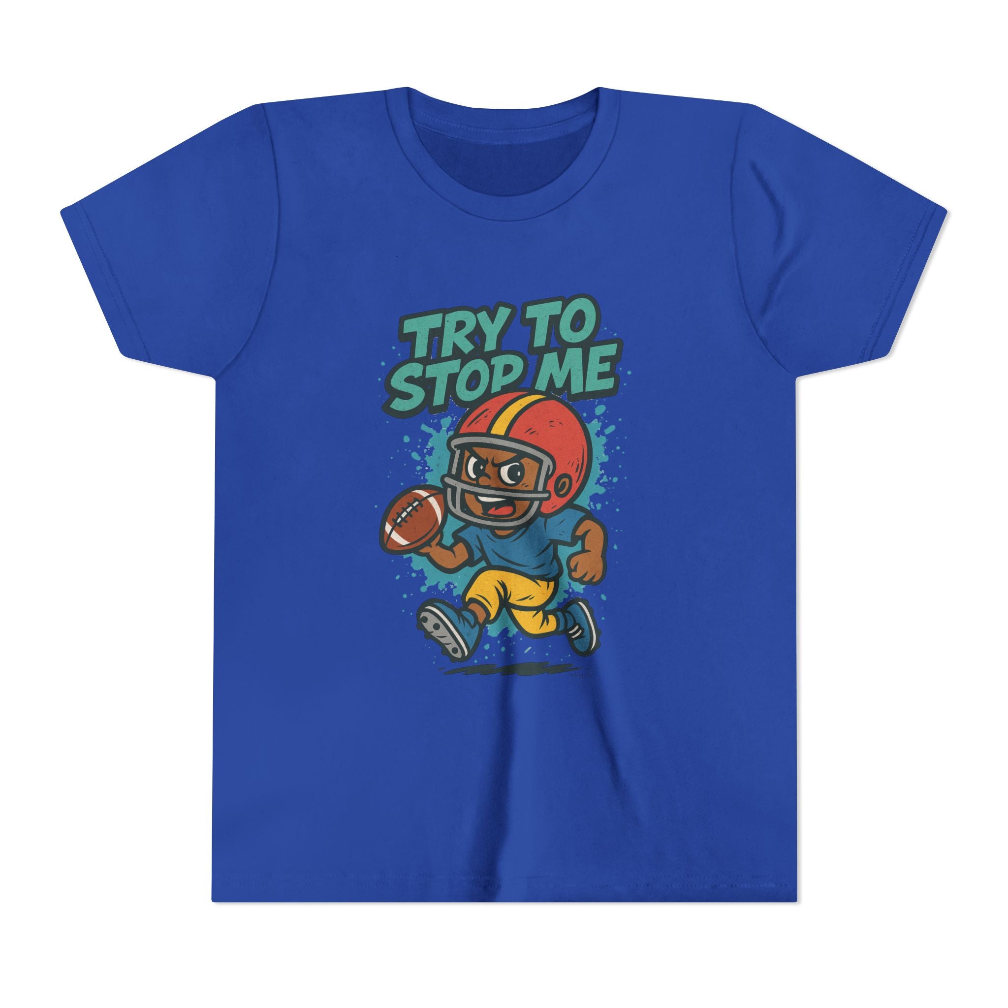 Try to Stop Me, Kids Football Short Sleeve Tee