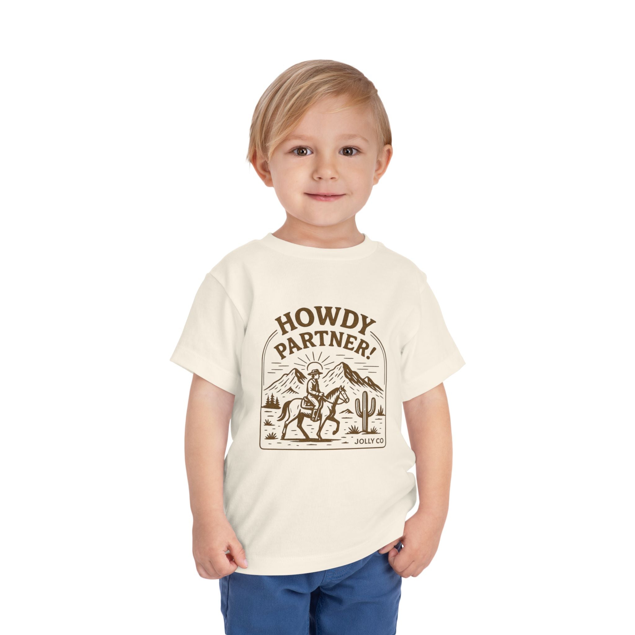 Howdy Partner! Western Style Toddler Short Sleeve Tee