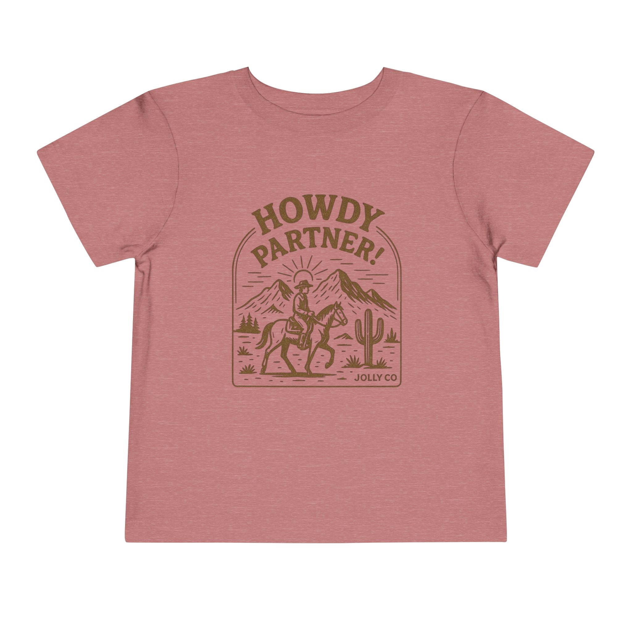 Howdy Partner! Western Style Toddler Short Sleeve Tee