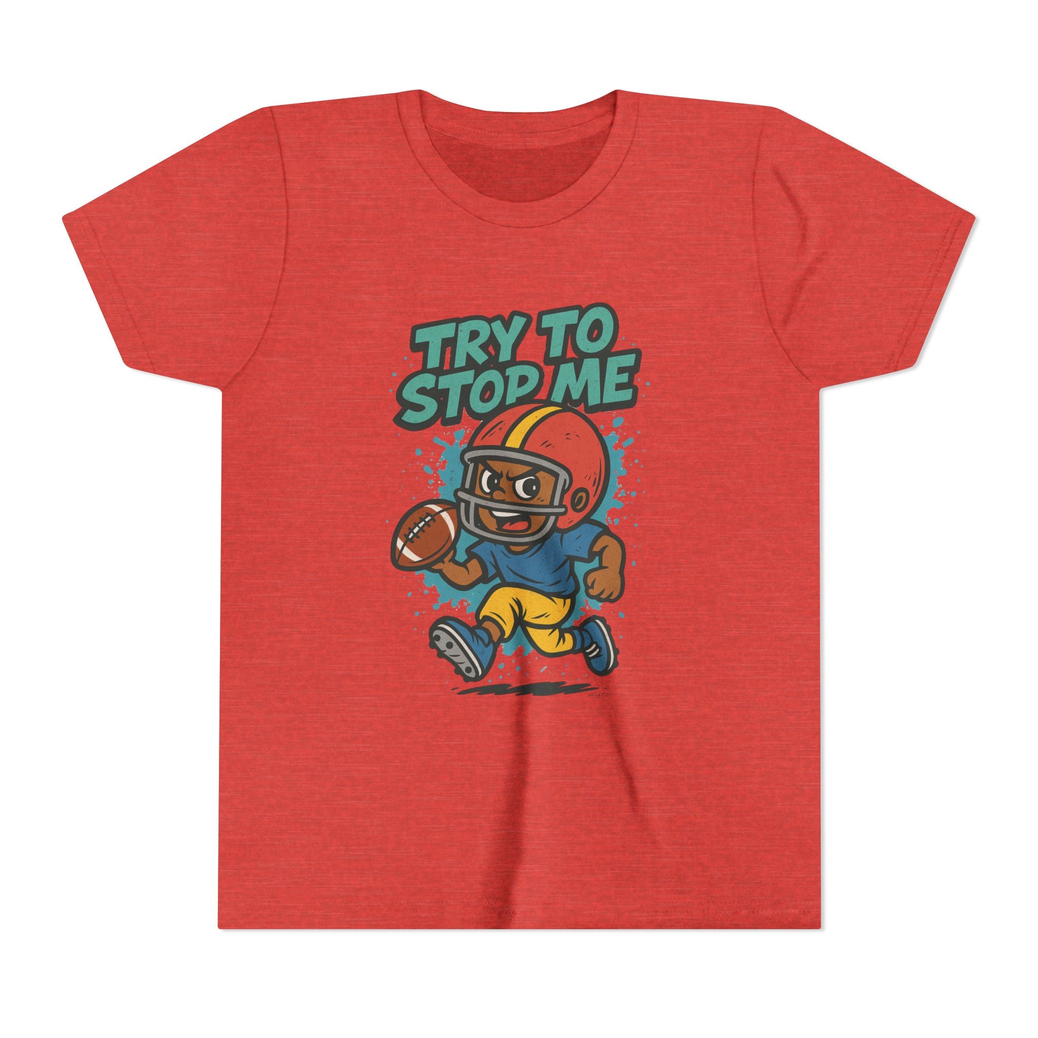 Try to Stop Me, Kids Football Short Sleeve Tee