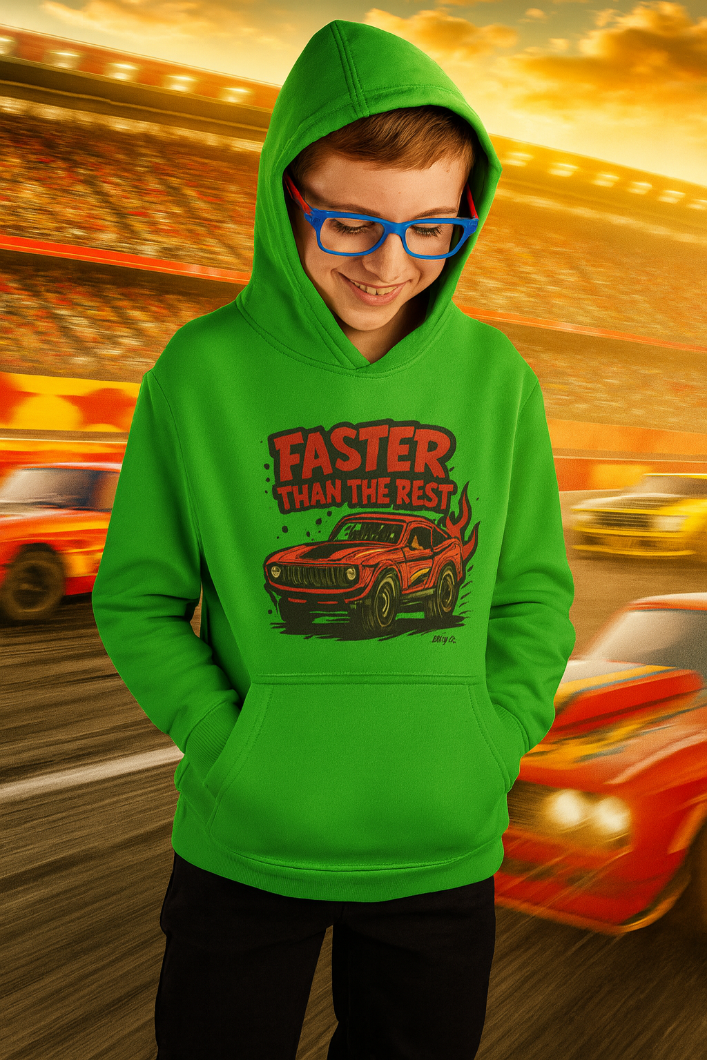 Faster than the Rest Kids Hoodie
