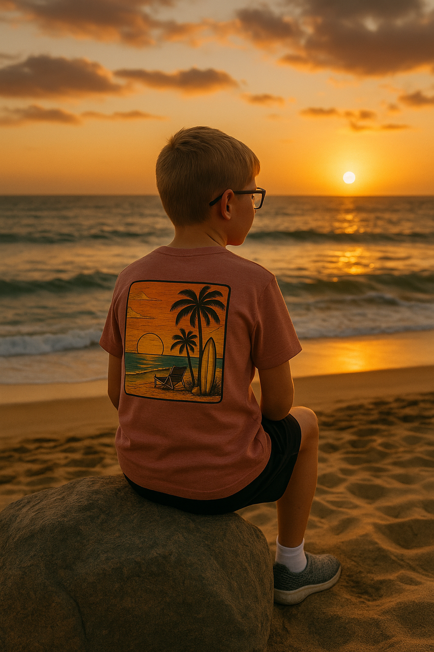 Beach Vibes Kids Short Sleeve Tee