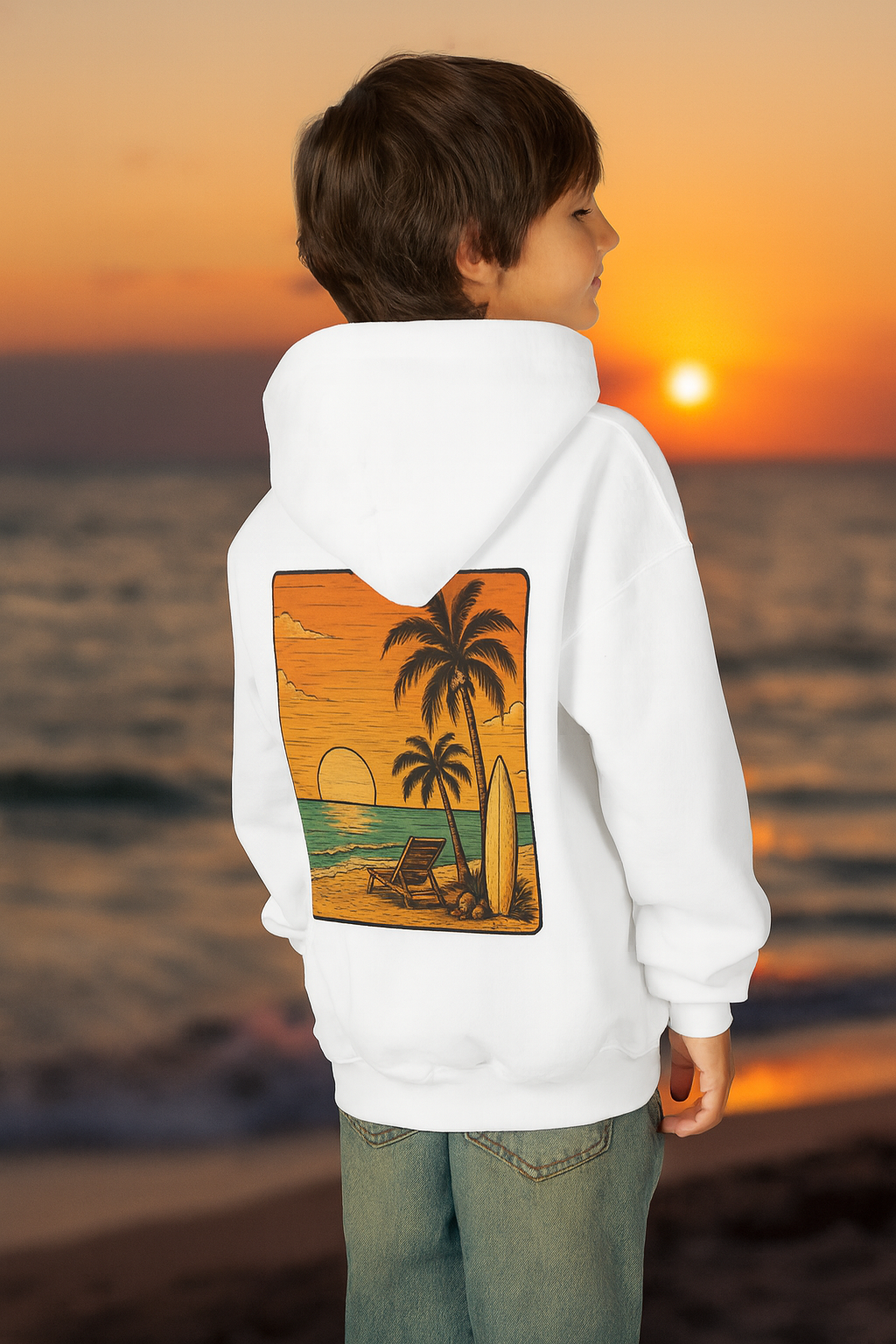 Beach Vibes Kids Hoodie
