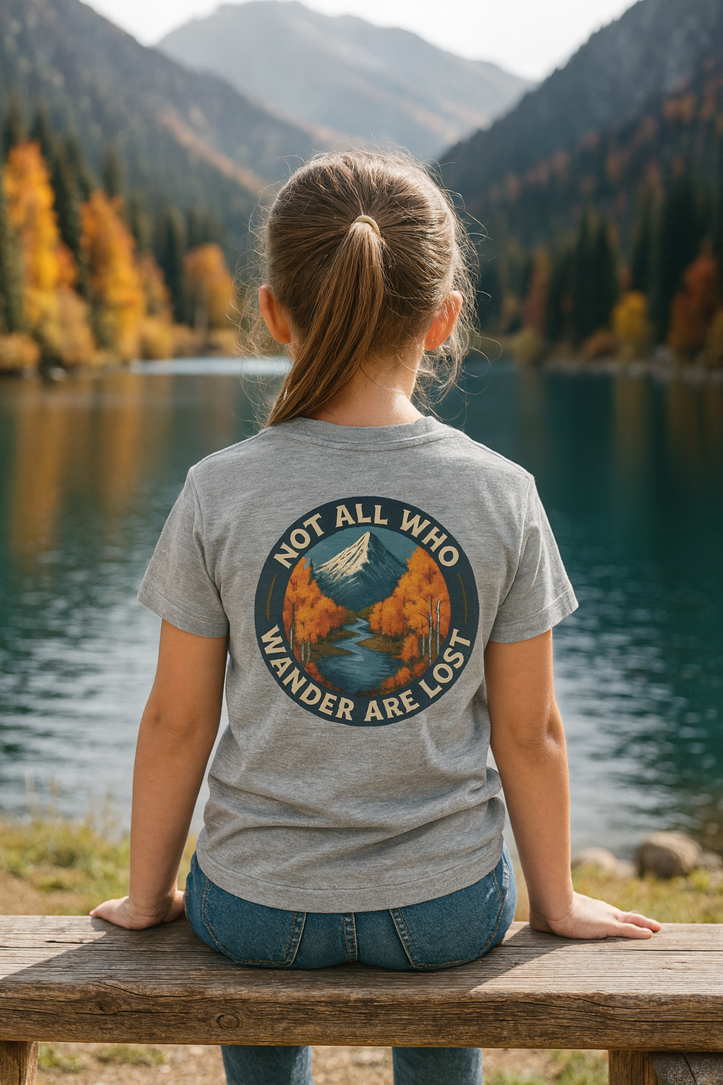 Not All who Wonder are Lost Kids Short Sleeve Tee