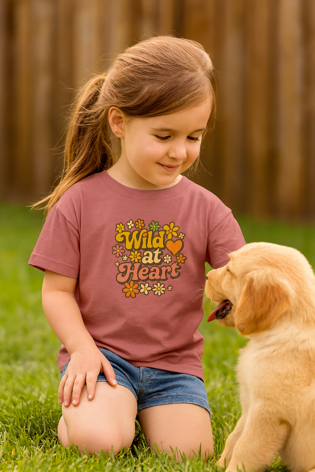 Wild at Heart Short Sleeve Toddler Tee