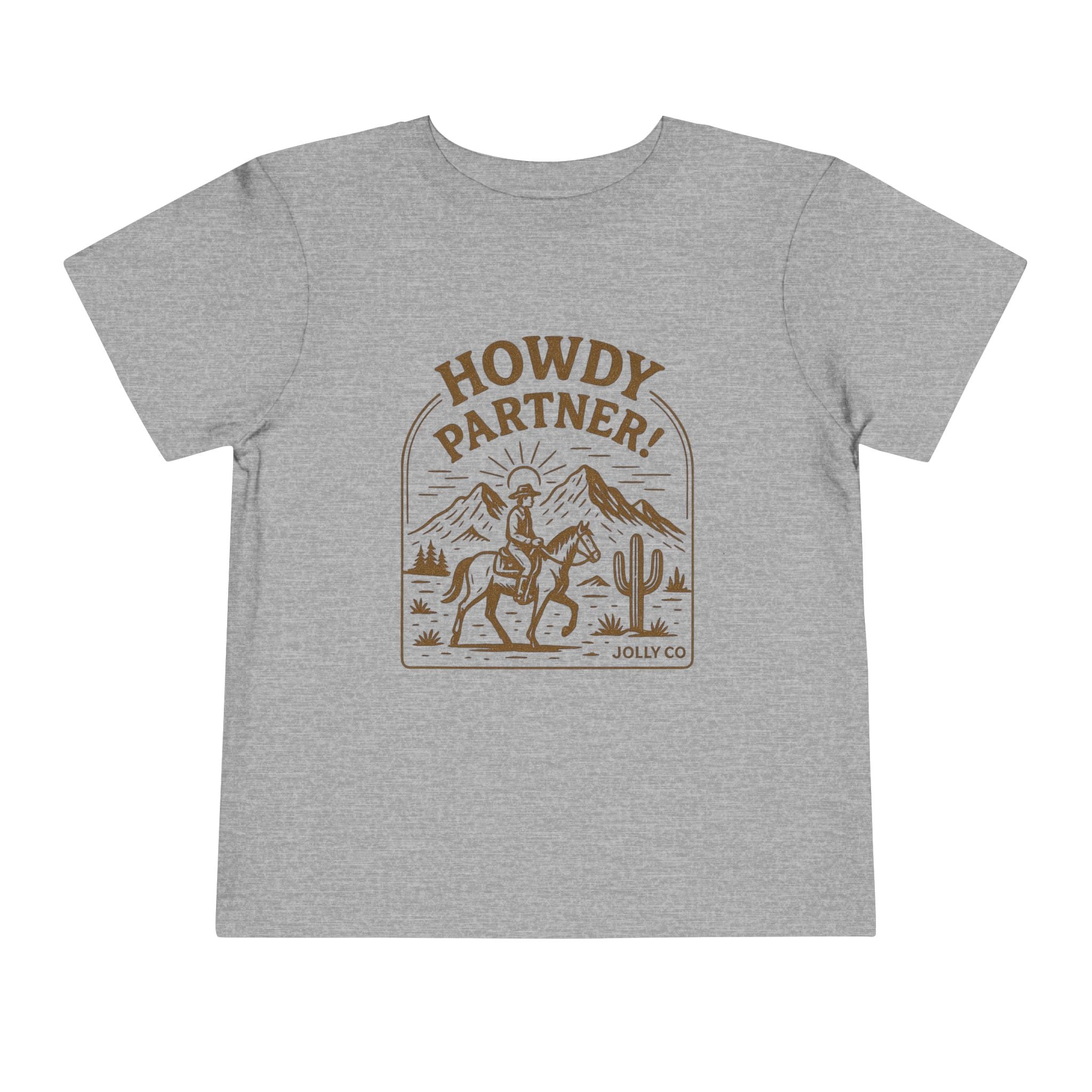 Howdy Partner! Western Style Toddler Short Sleeve Tee