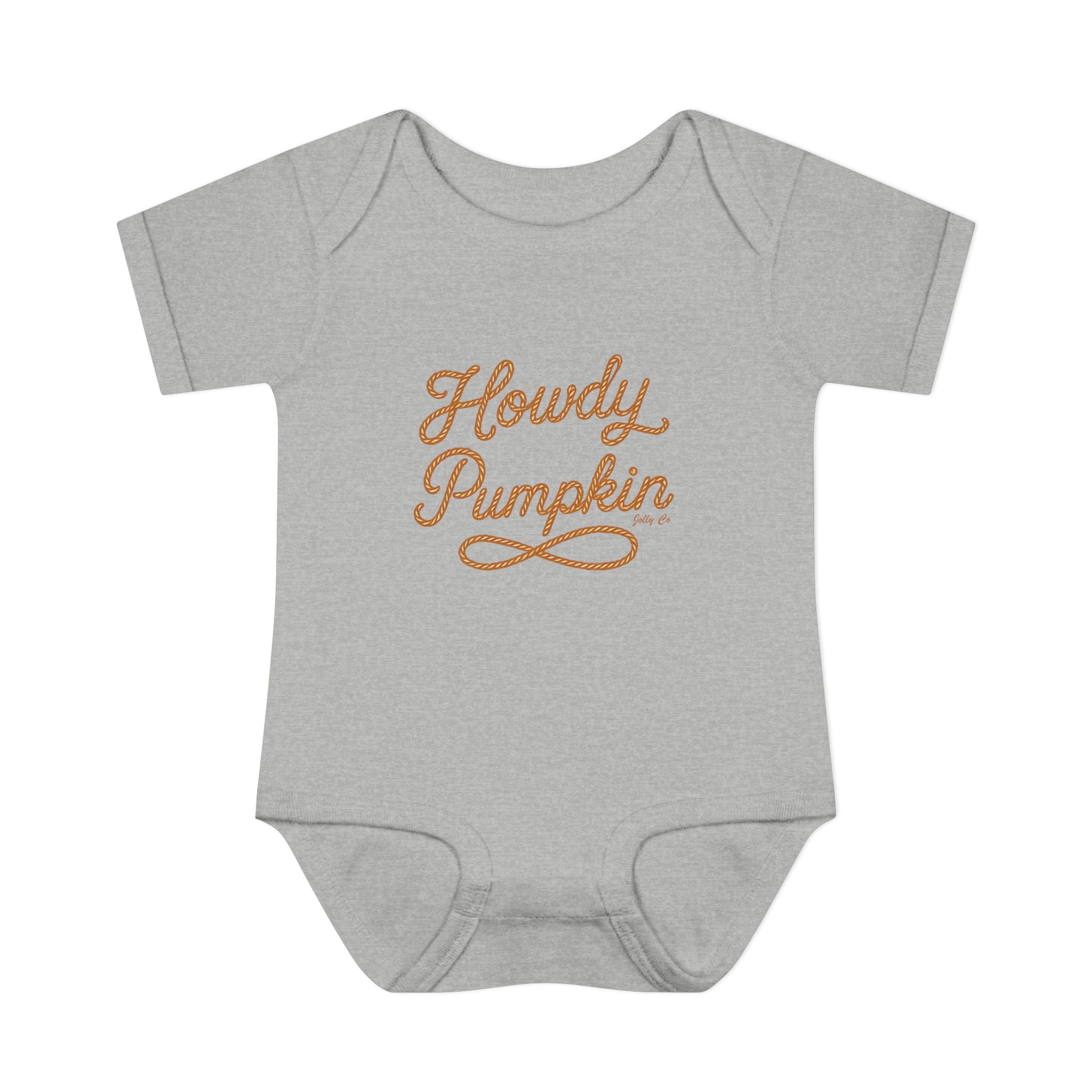 Howdy Pumpkin Baby Short Sleeve Onesie