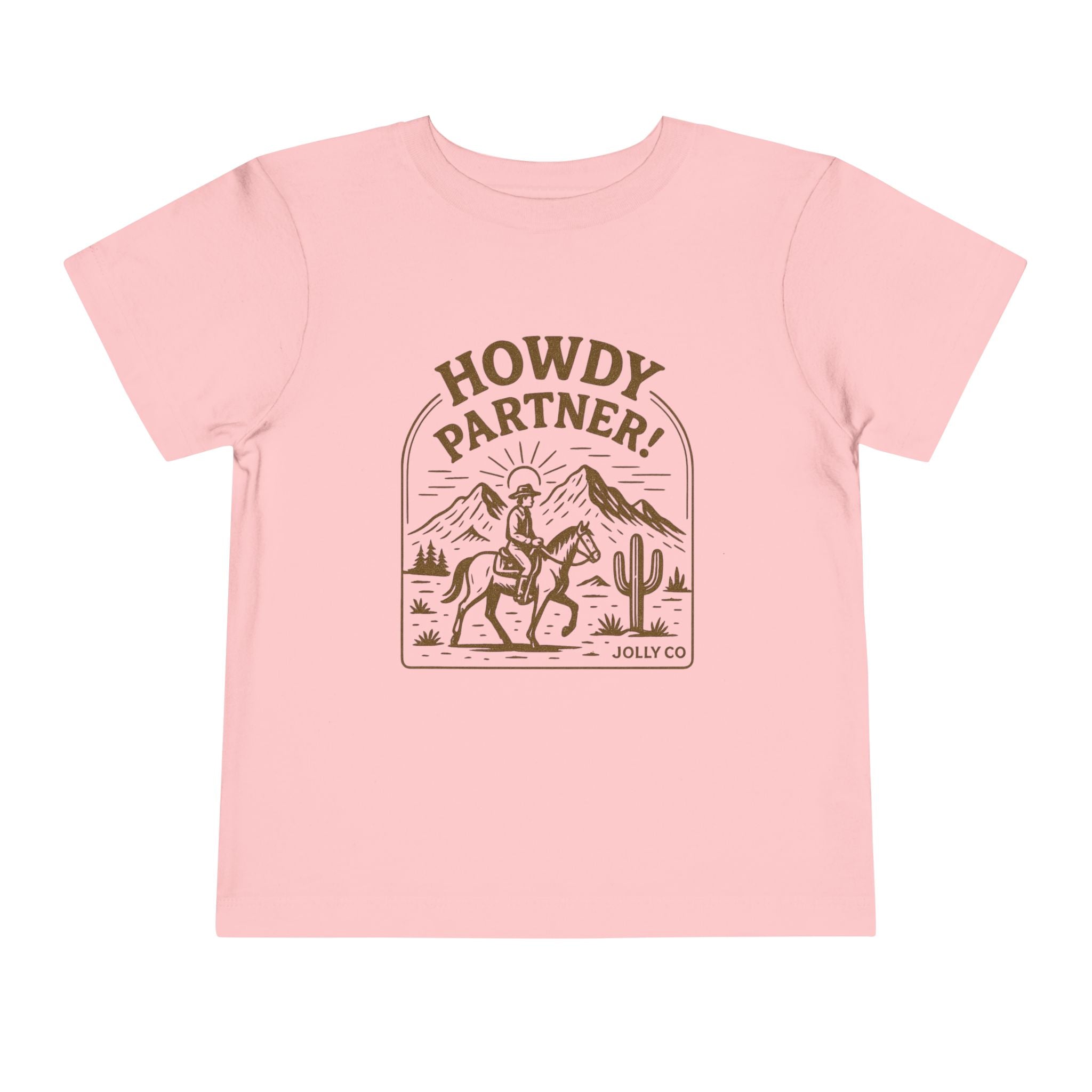 Howdy Partner! Western Style Toddler Short Sleeve Tee