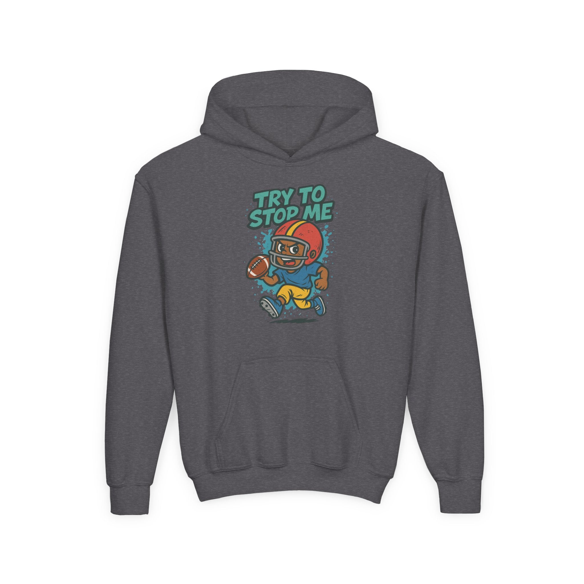 Try to Stop Me Kids Football Hoodie