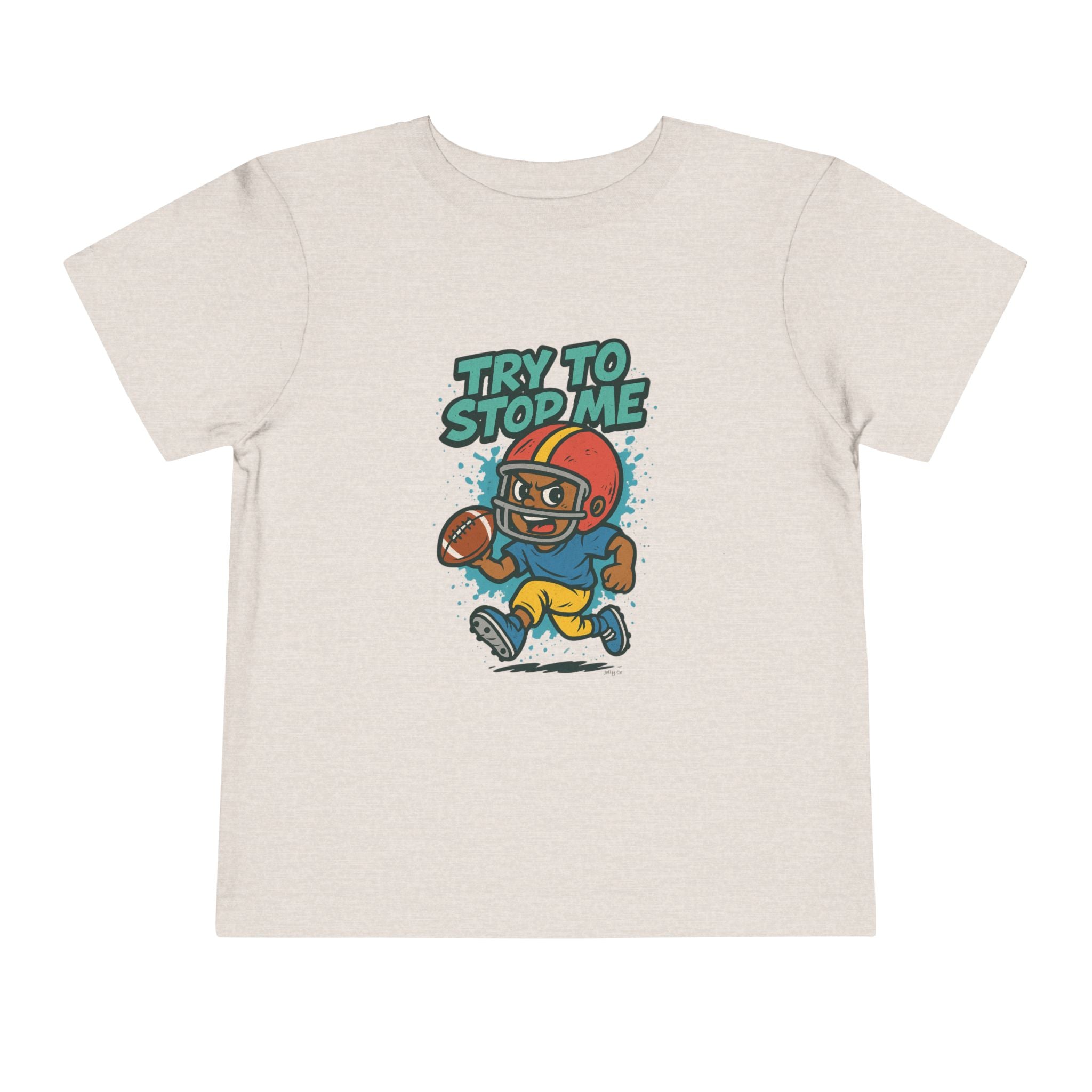 Try to Stop Me, Toddler Football Short Sleeve Tee