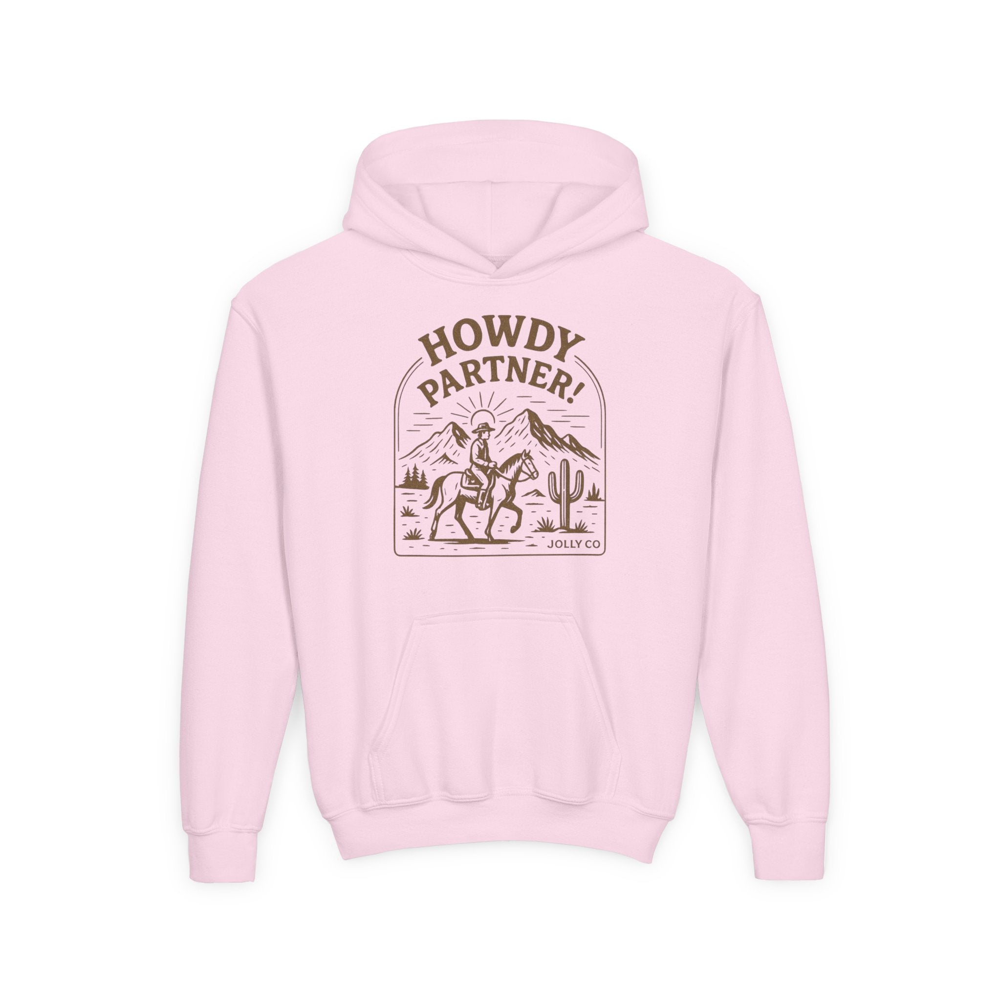 Howdy Partner! Western Style Kids Hoodie