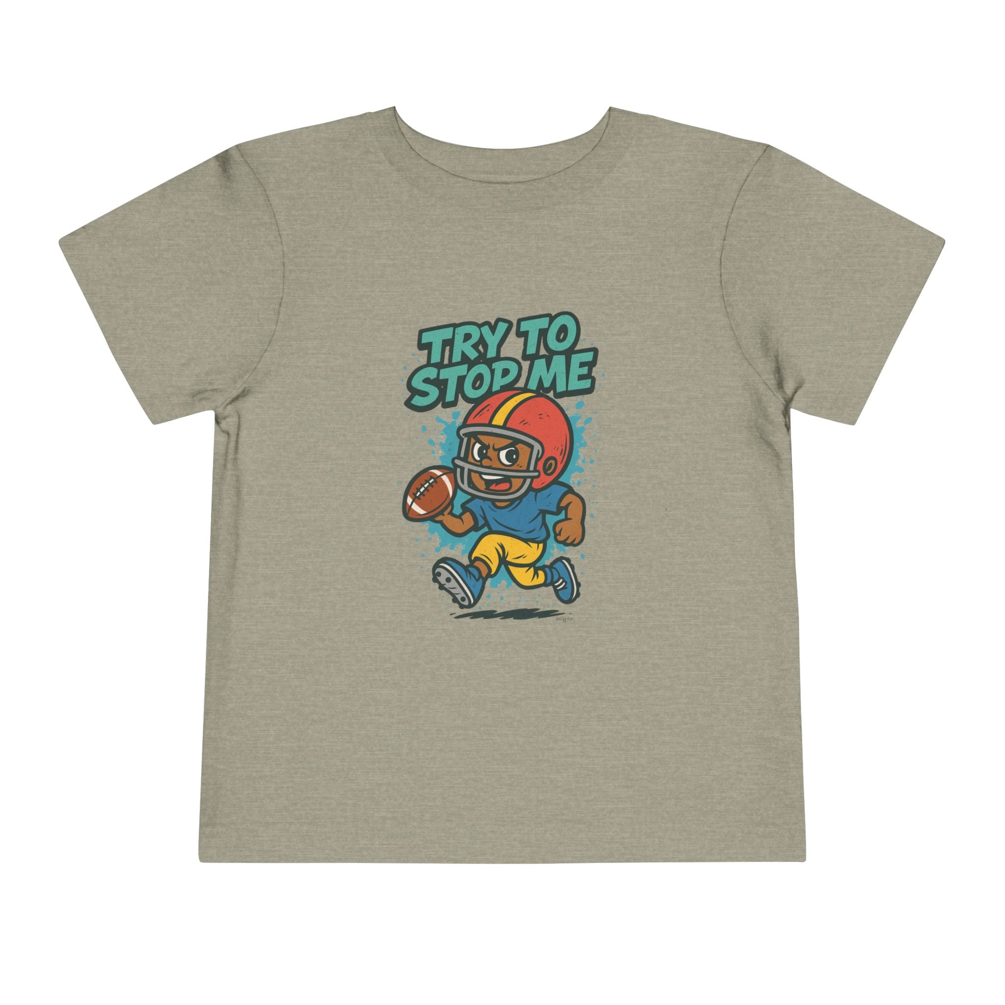 Try to Stop Me, Toddler Football Short Sleeve Tee