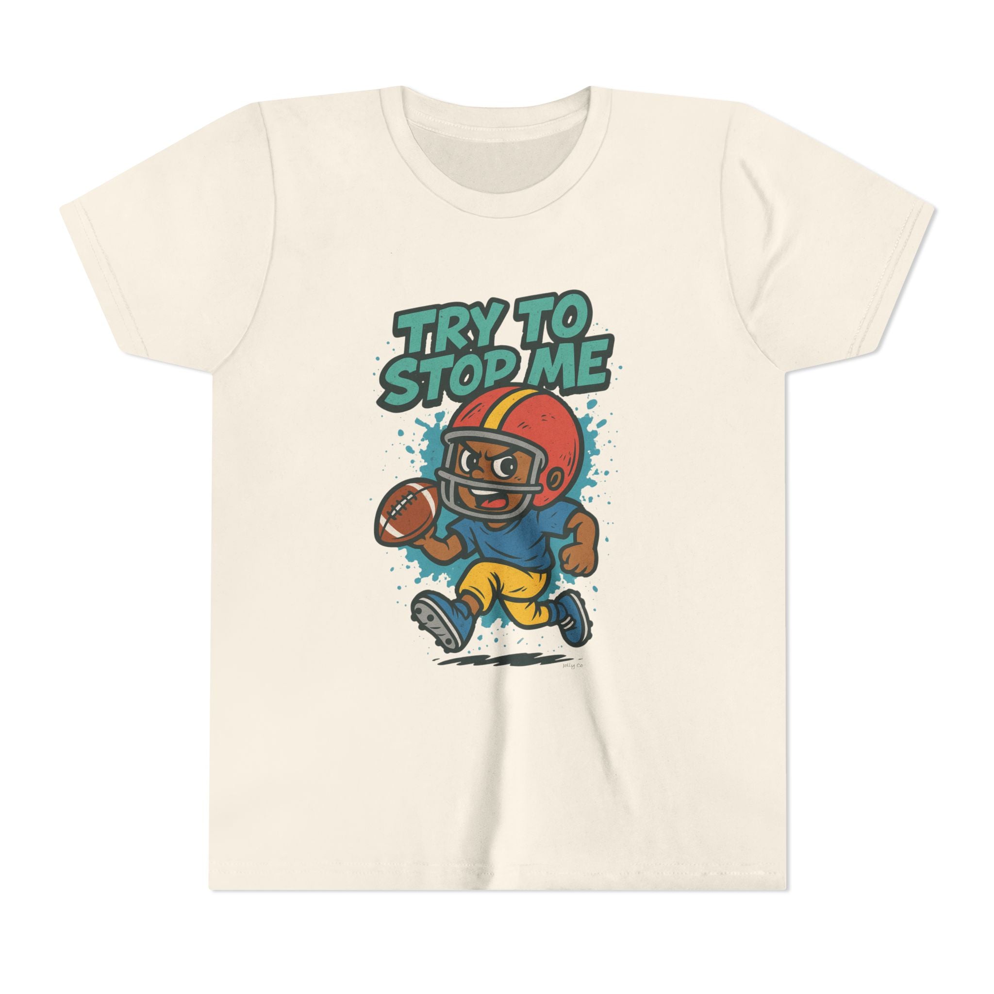 Try to Stop Me, Kids Football Short Sleeve Tee