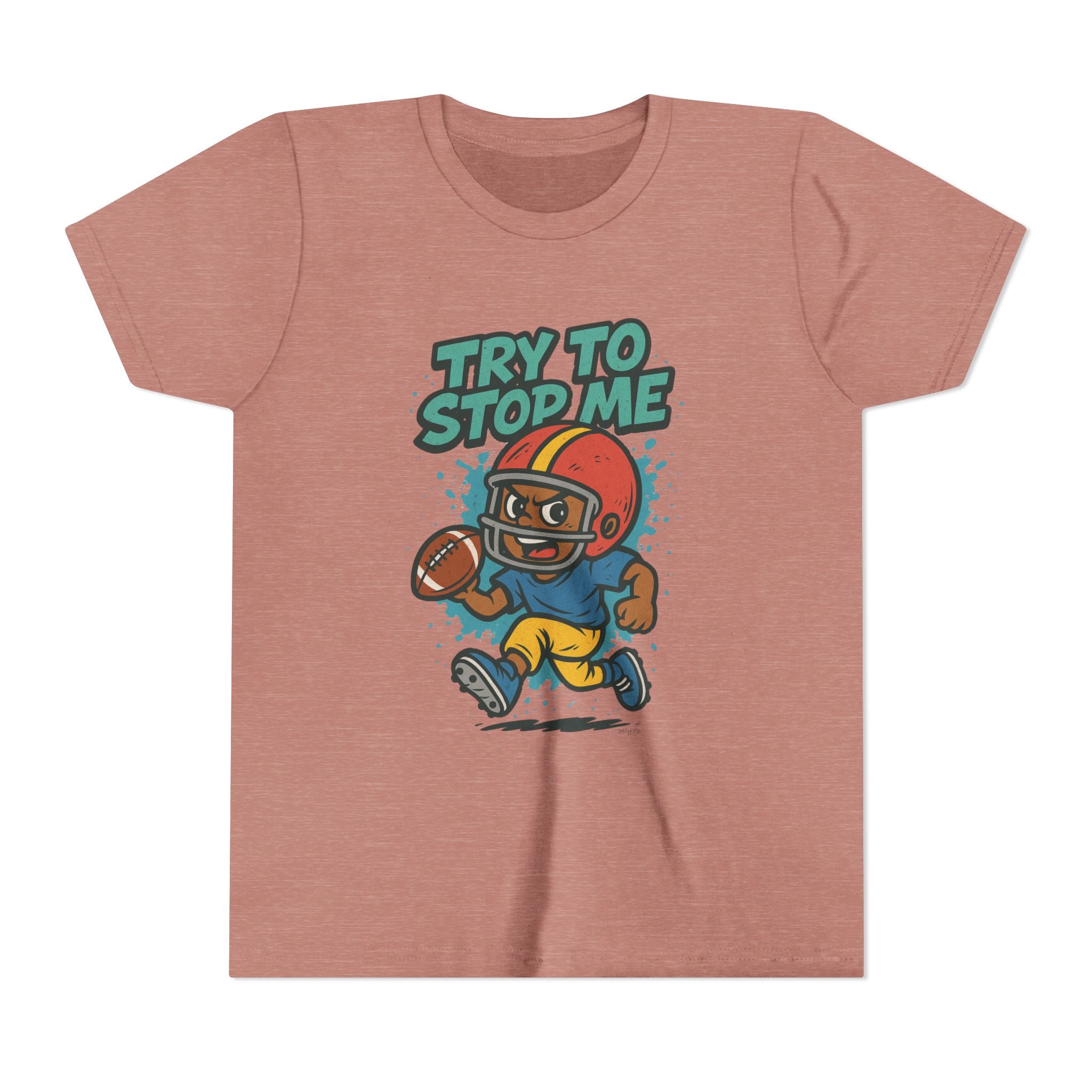 Try to Stop Me, Kids Football Short Sleeve Tee