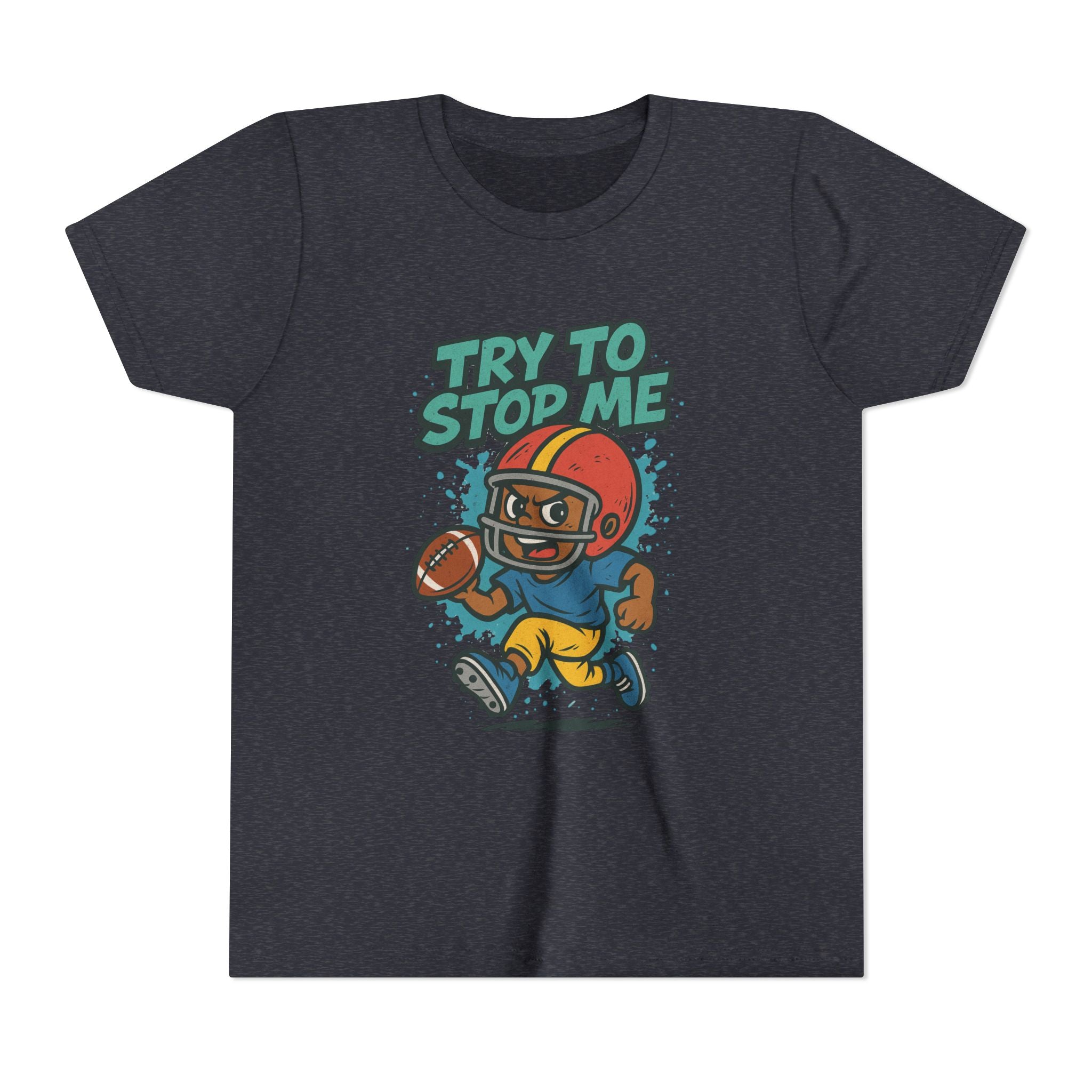 Try to Stop Me, Kids Football Short Sleeve Tee