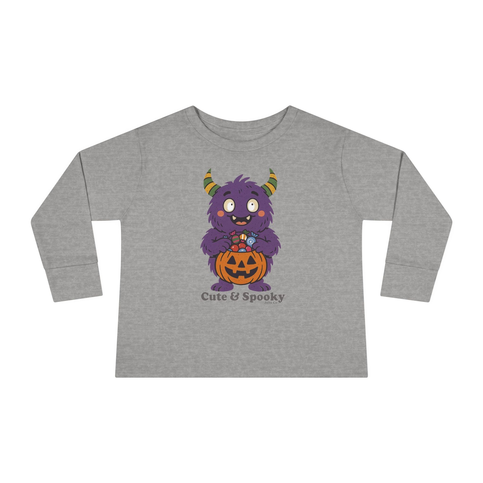 Cute & Spooky Monster Toddler Long Sleeve Tee