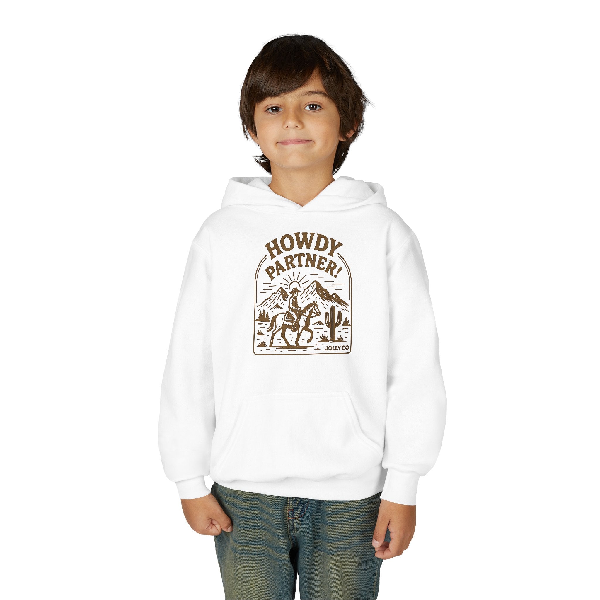 Howdy Partner! Western Style Kids Hoodie