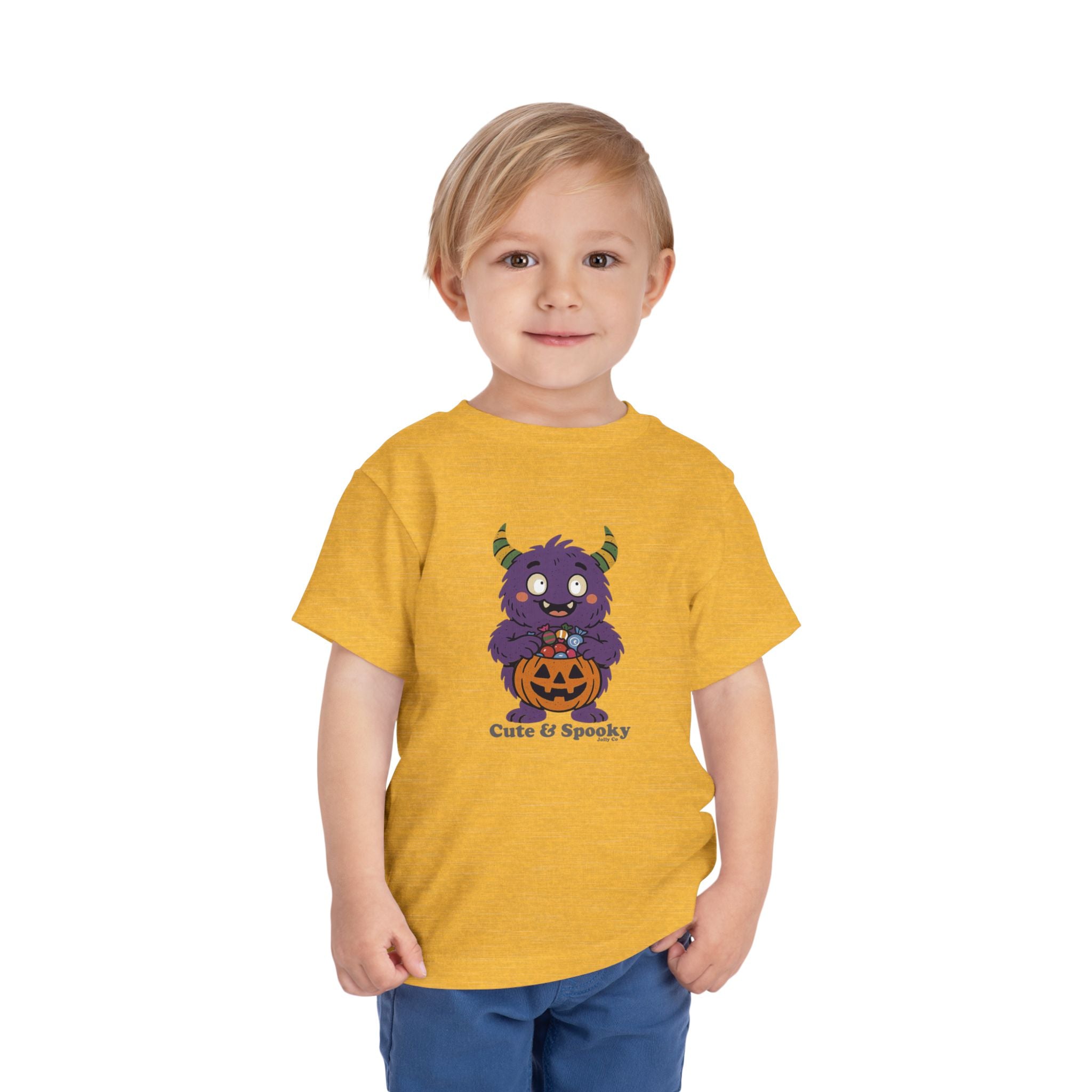 Cute & Spooky Monster Short Sleeve Toddler Tee