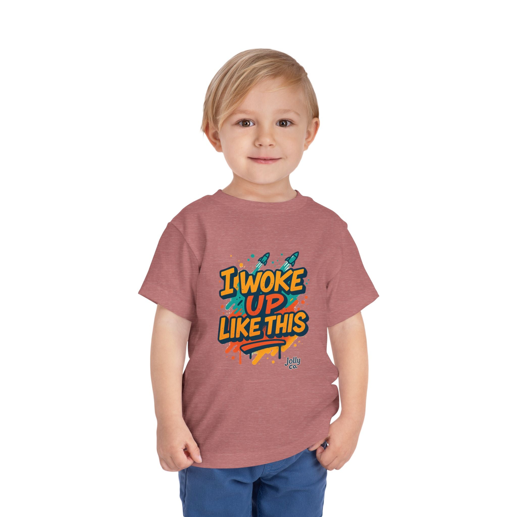 I Woke Up Like This Toddler Short Sleeve Tee