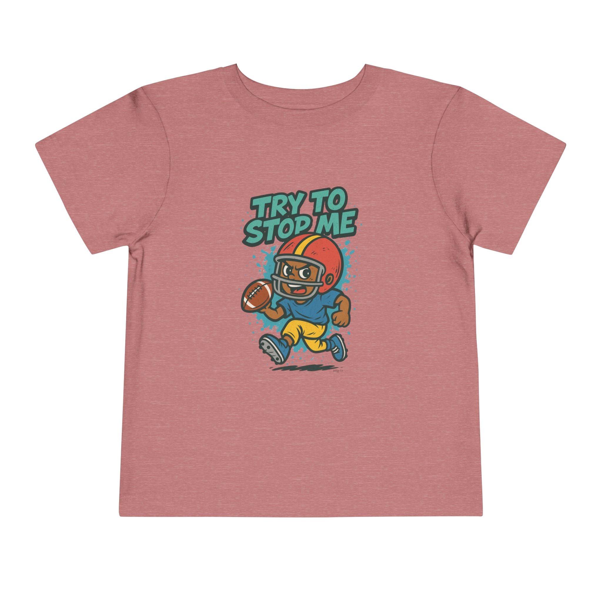 Try to Stop Me, Toddler Football Short Sleeve Tee
