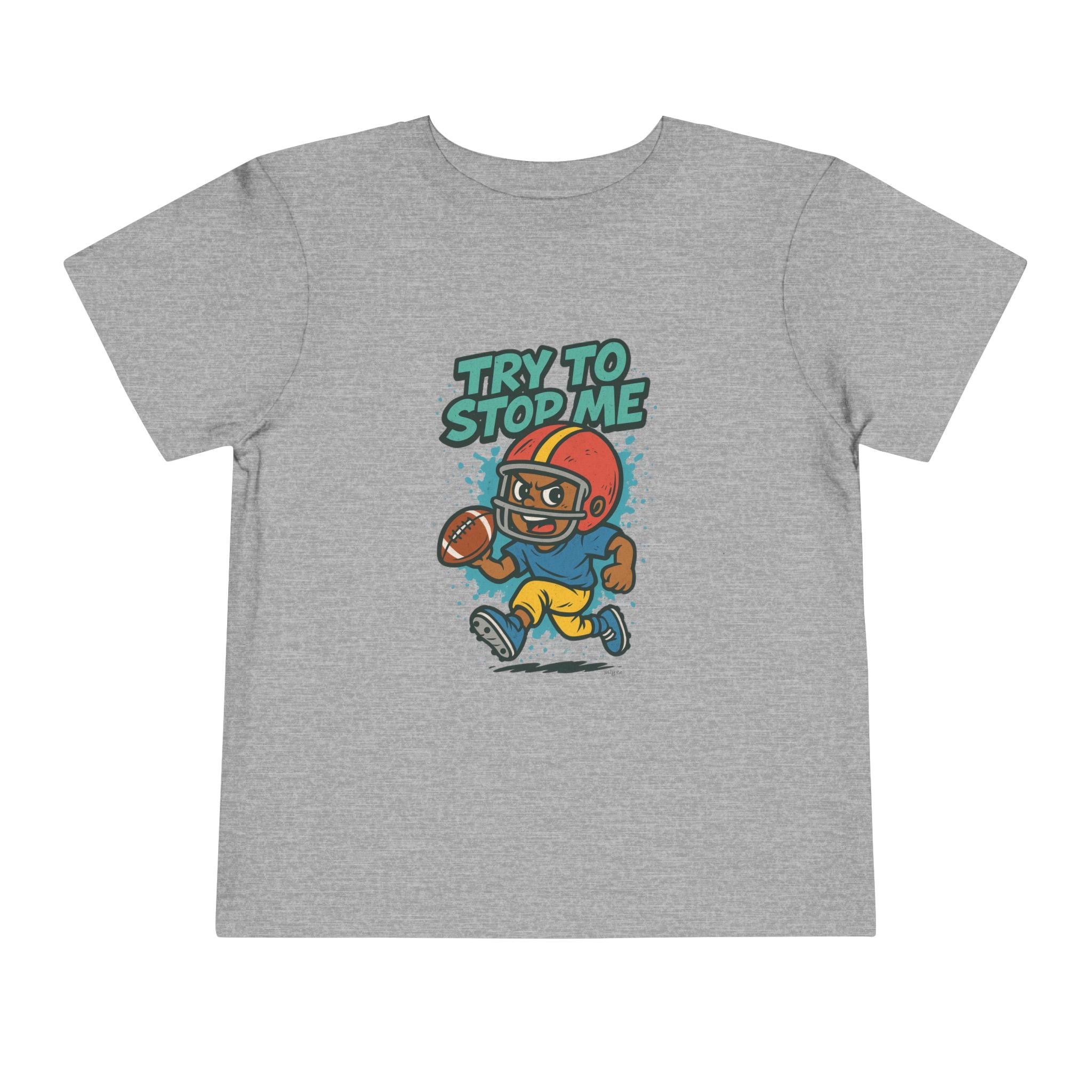 Try to Stop Me, Toddler Football Short Sleeve Tee