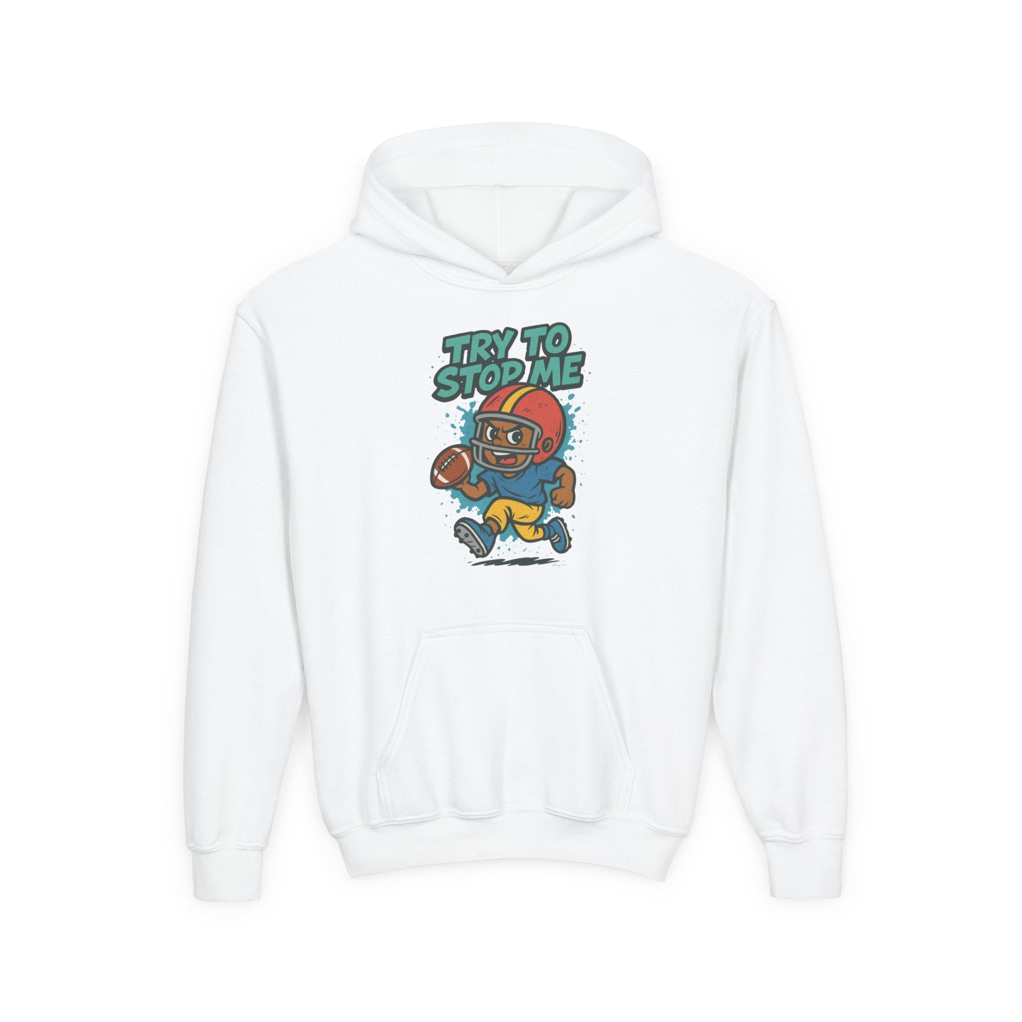 Try to Stop Me Kids Football Hoodie